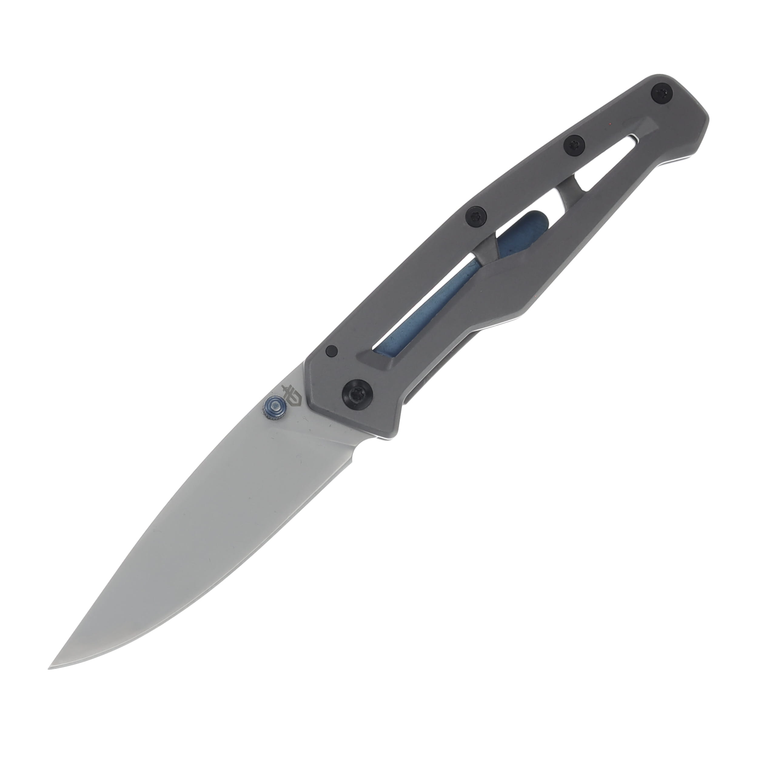 Gerber Paralite Blue Folder Clip Point Clam Pack G1069414 View 1