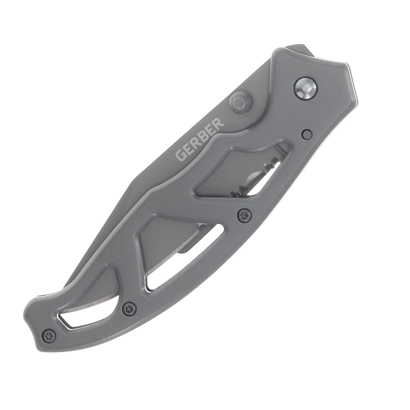 Gerber Paraframe I Folding Knife Serrated Clip Point/Gray G48445 View 5