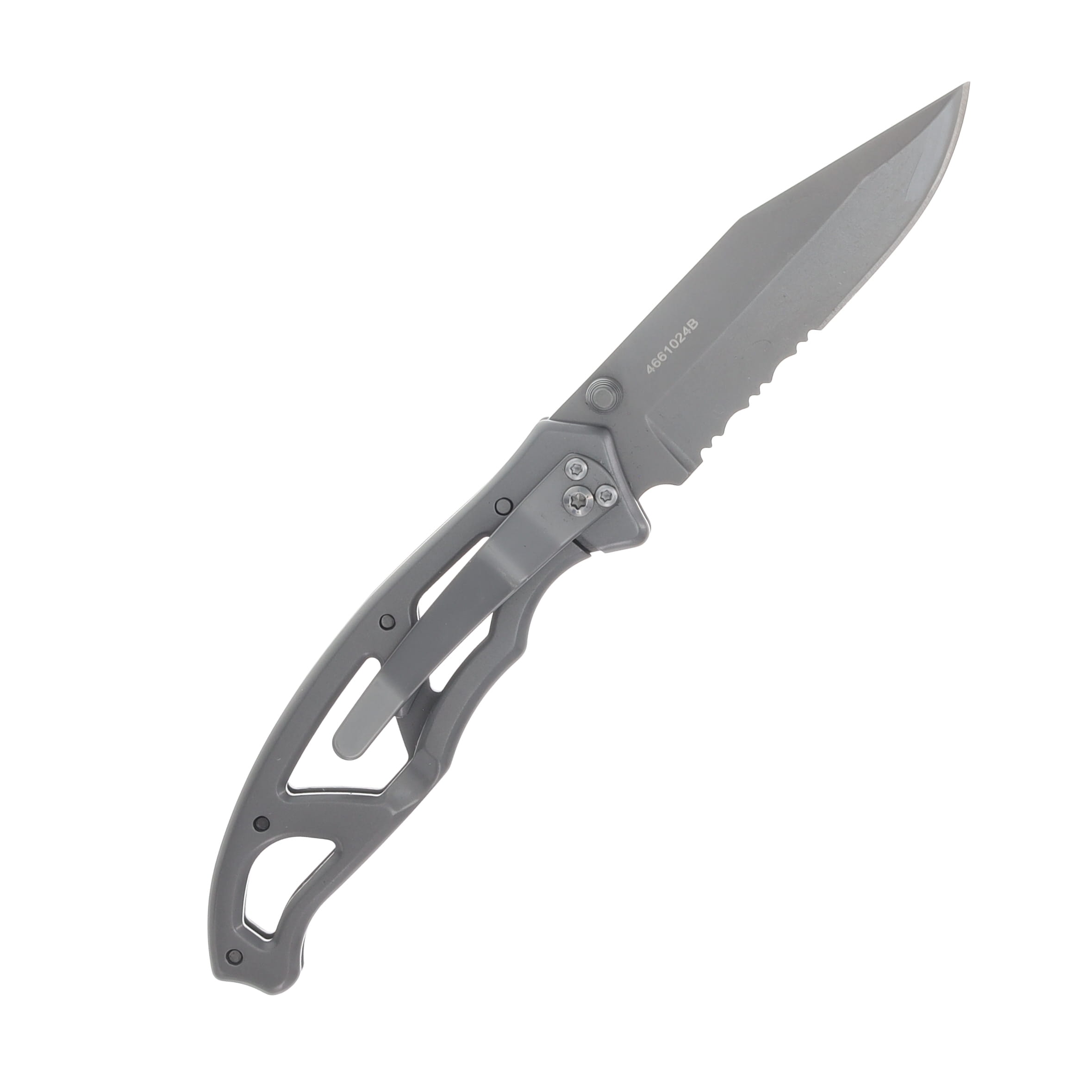 Gerber Paraframe I Folding Knife Serrated Clip Point/Gray G48445 View 3