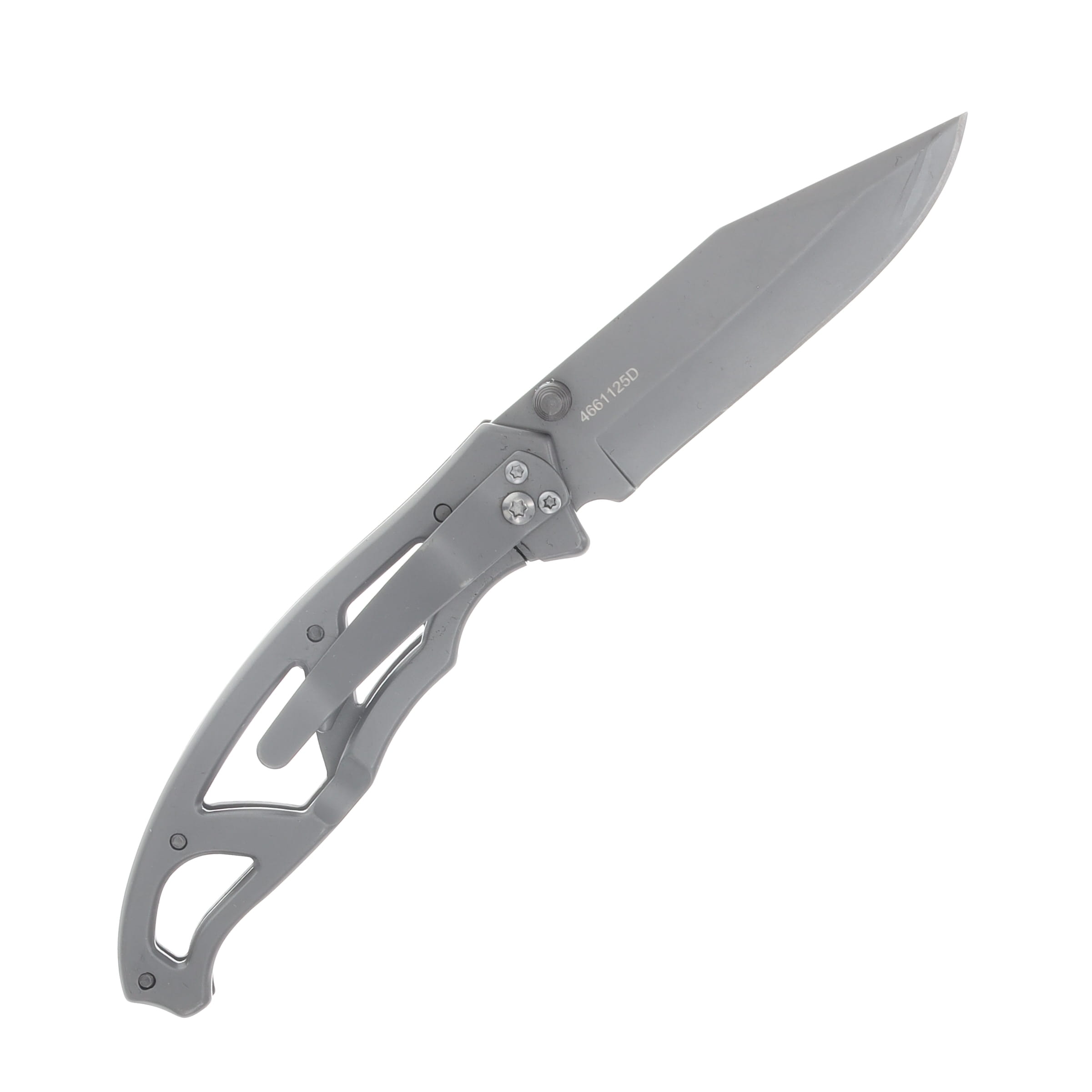 Gerber Paraframe I Clip Point Plain Edge Titanium Grey Clam Pack G48446 View 2
