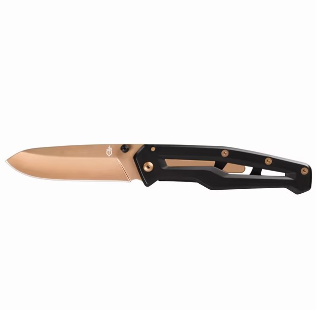 Gerber Paralite Folder Drop Point Plain Edge Rose & Black G3310 View 1