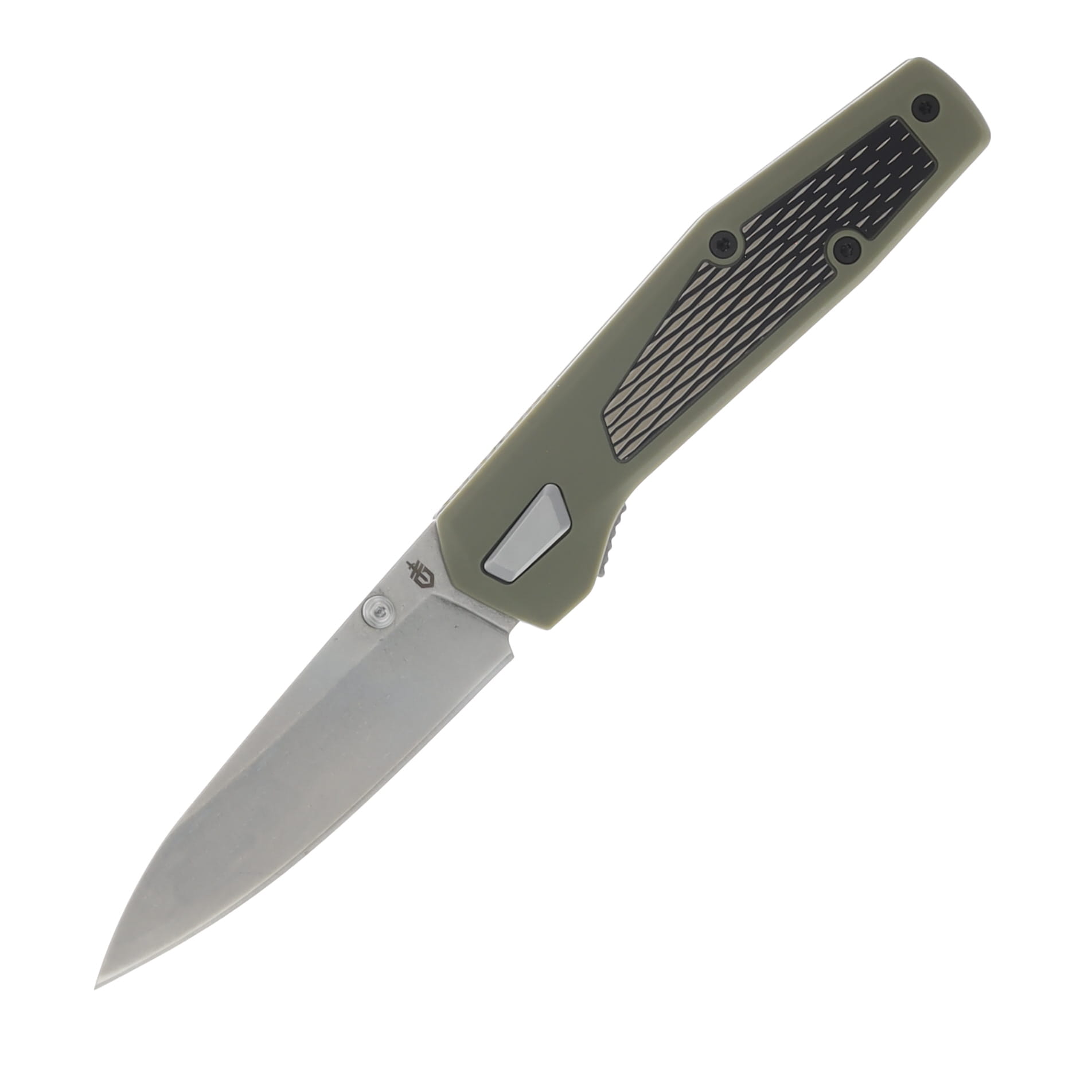 Gerber Fuse Folding Knife Flat Sage 3.37in Plain Stonewash Drop Point G4062 View 1