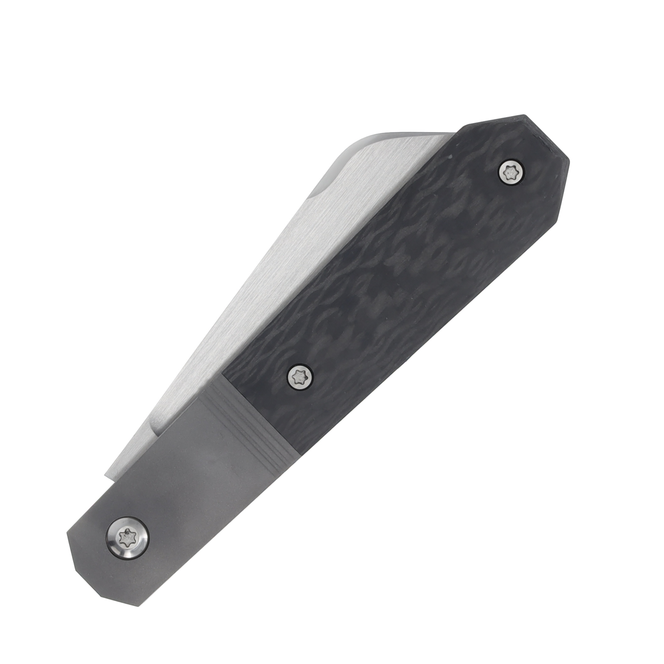 Jack Wolf Knives Midnight Jack Folding Knife Twill Carbon Fiber MIDNI-02-TWILL-CF View 6