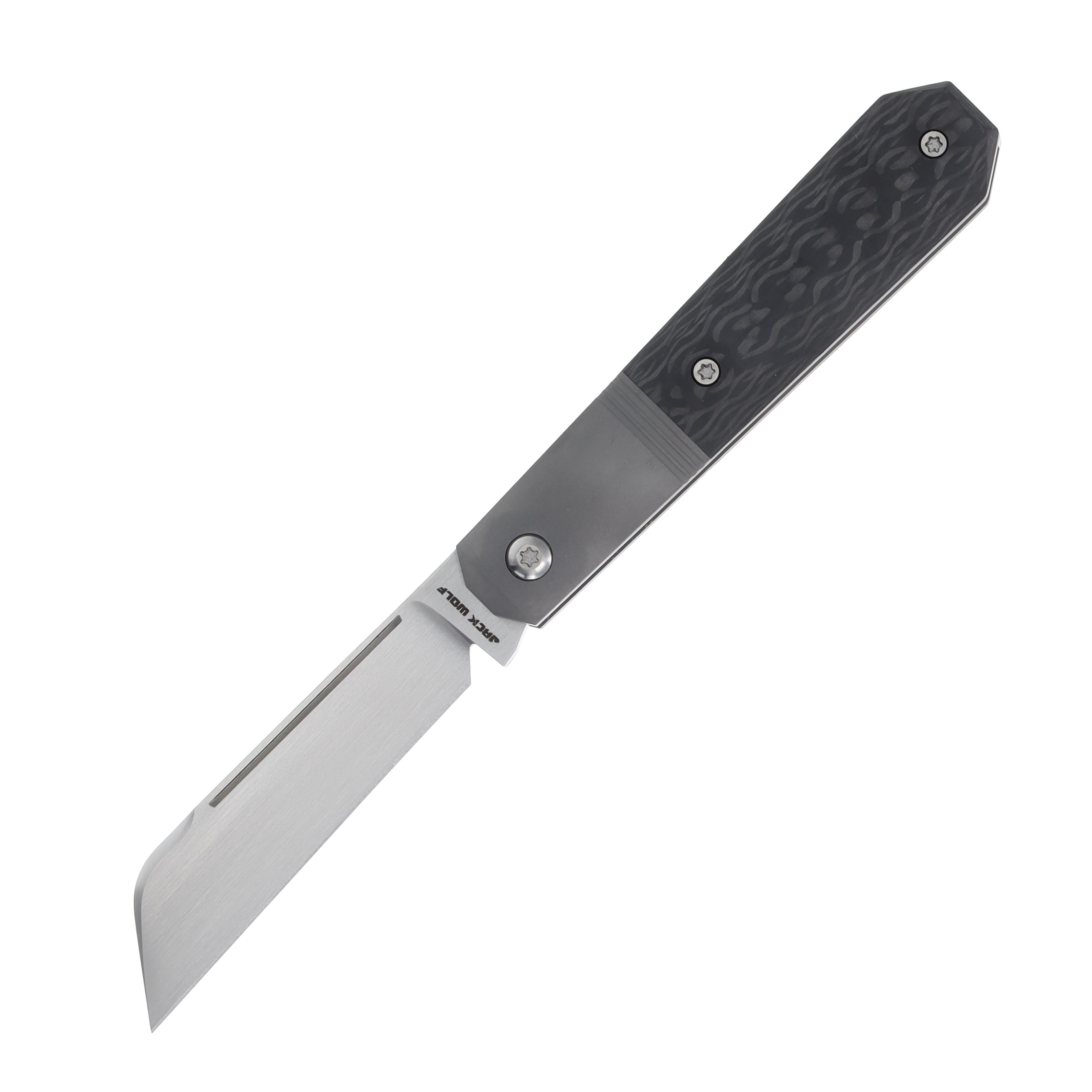 Jack Wolf Knives Midnight Jack Folding Knife Twill Carbon Fiber MIDNI-02-TWILL-CF View 1