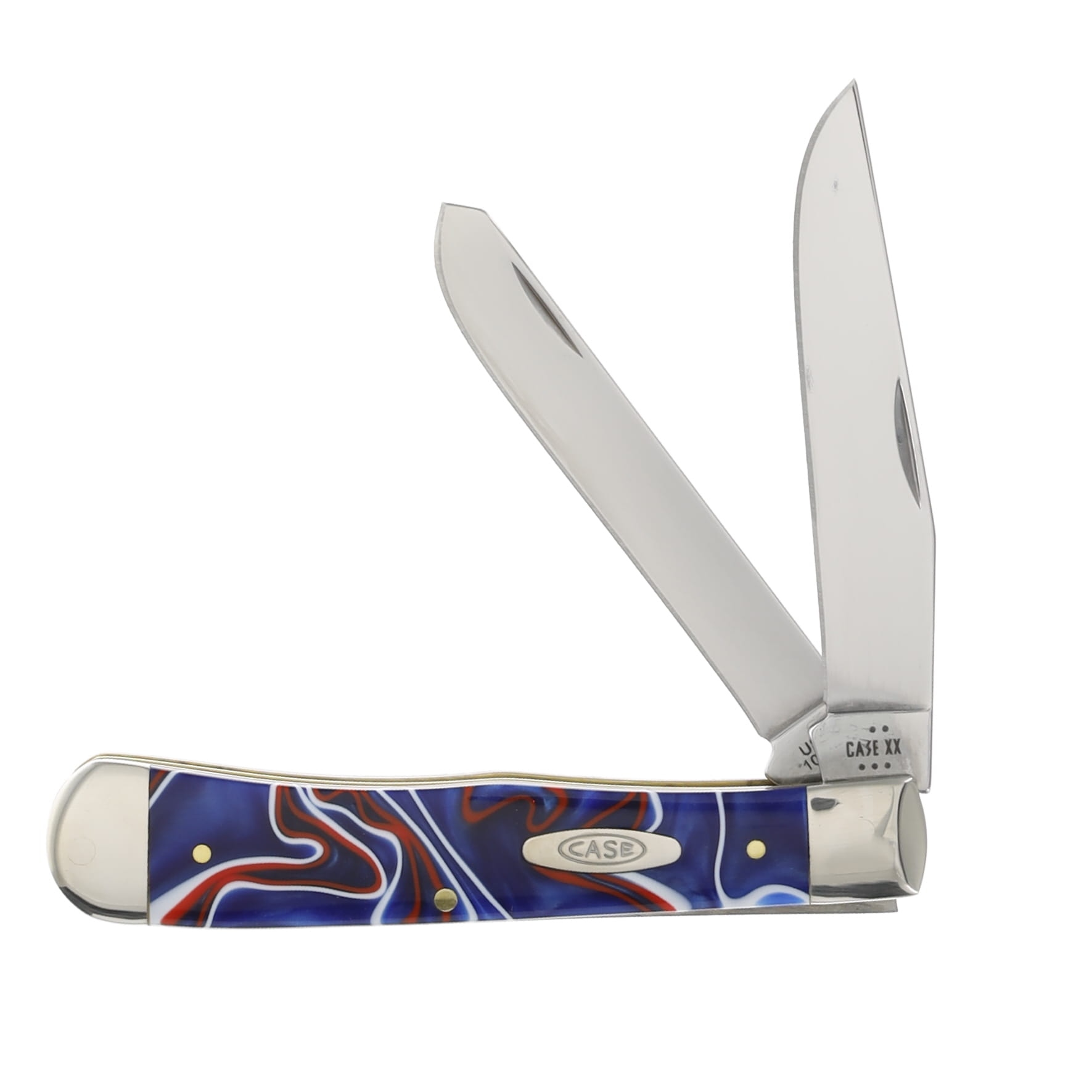 Case XX Patriotic Kirinite Trapper Folding Knife CA11200 View 1
