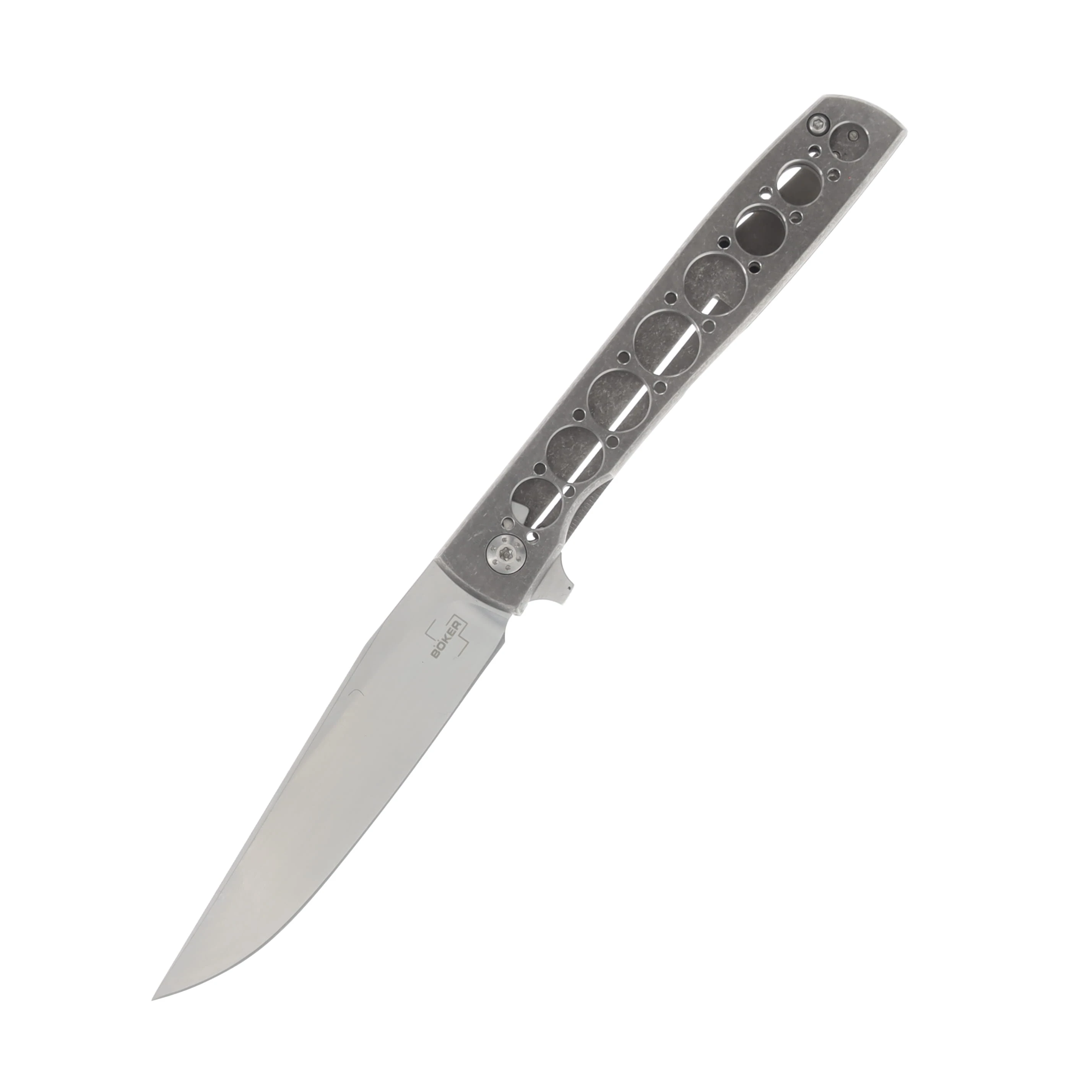 Boker Plus Urban Trapper 3.43 Inch Plain Polished Drop Point BKBO730 View 1