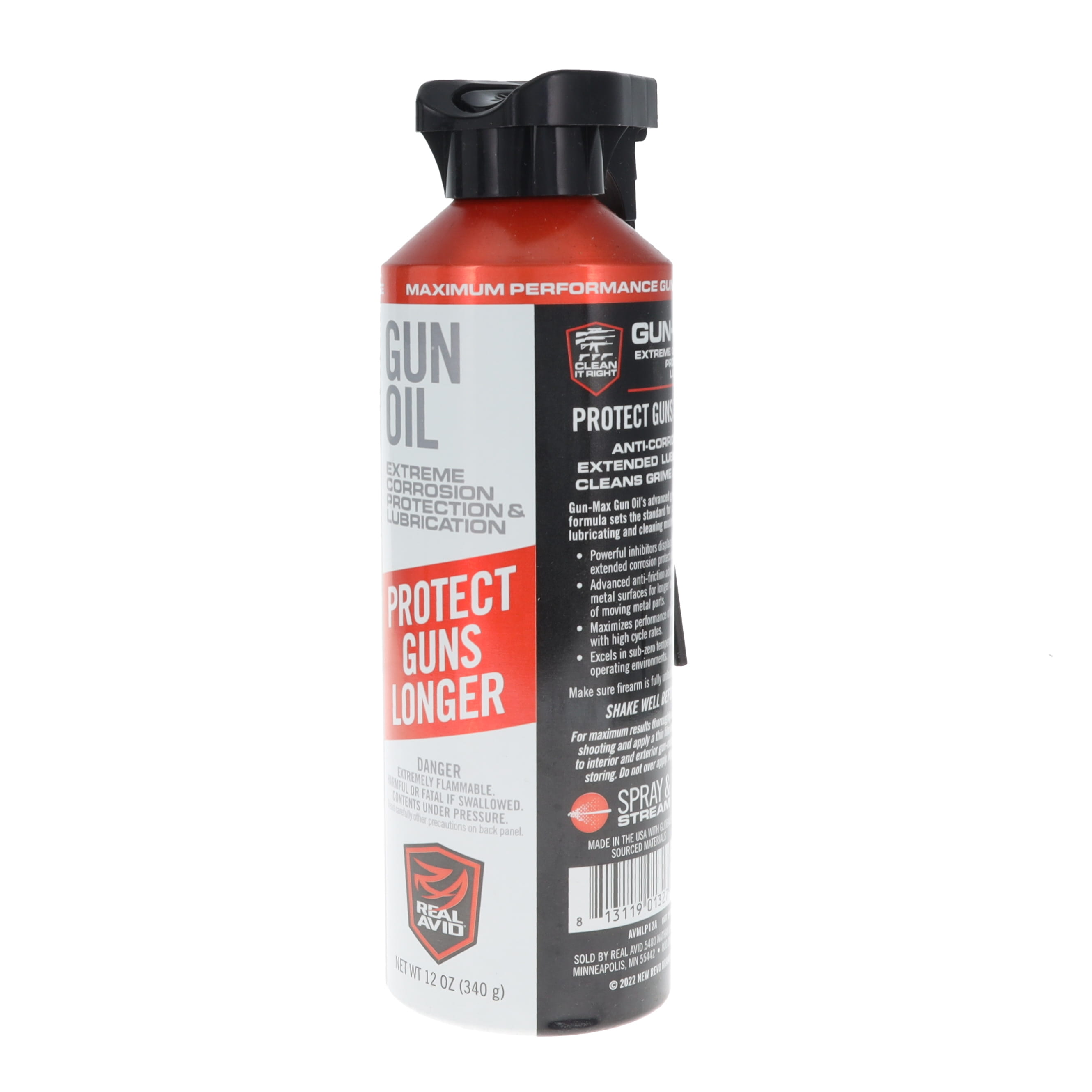 Gun Max Gun Oil 12oz Aerosol AVMLP12A View 3