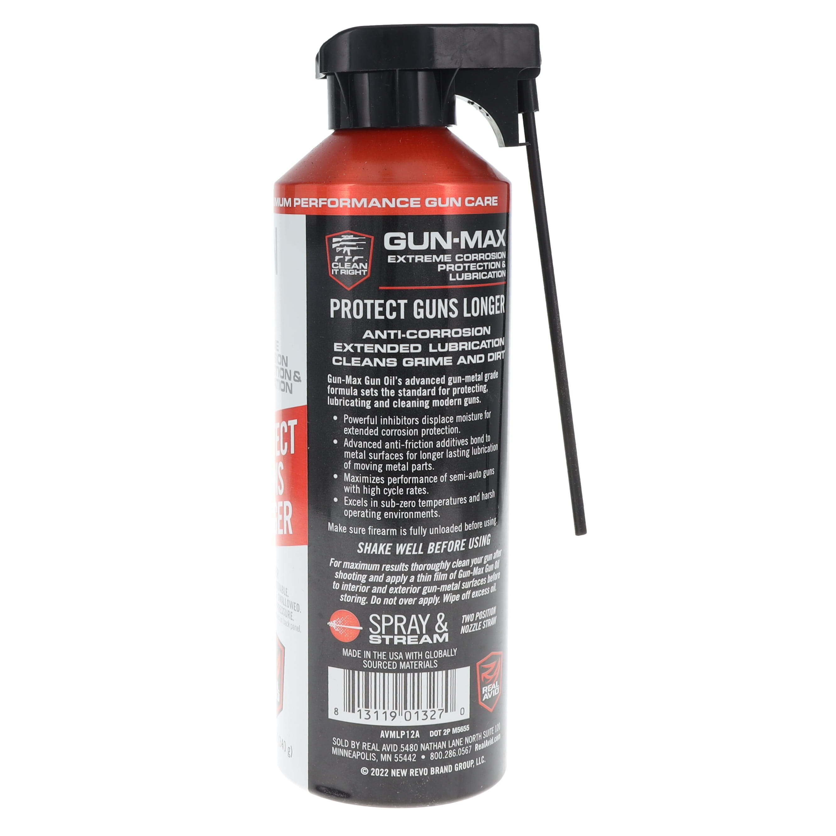 Gun Max Gun Oil 12oz Aerosol AVMLP12A View 4