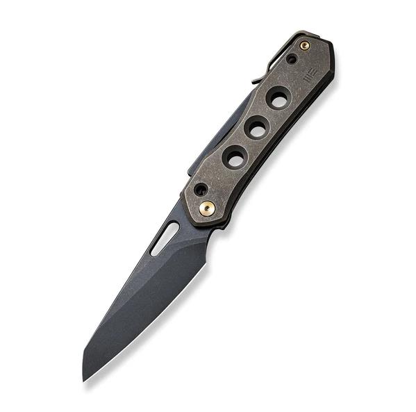 WE Knife Co Vision R Bronze 3.54in Plain Black Stonewash Reverse Tanto WE21031-4 View 1