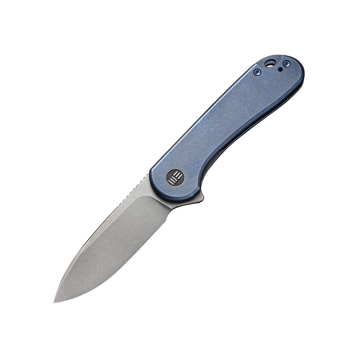 We Knife Co Elementum Folding Knife Blue 2.96in Stonewash Spear Point WE18062X-2 View 1