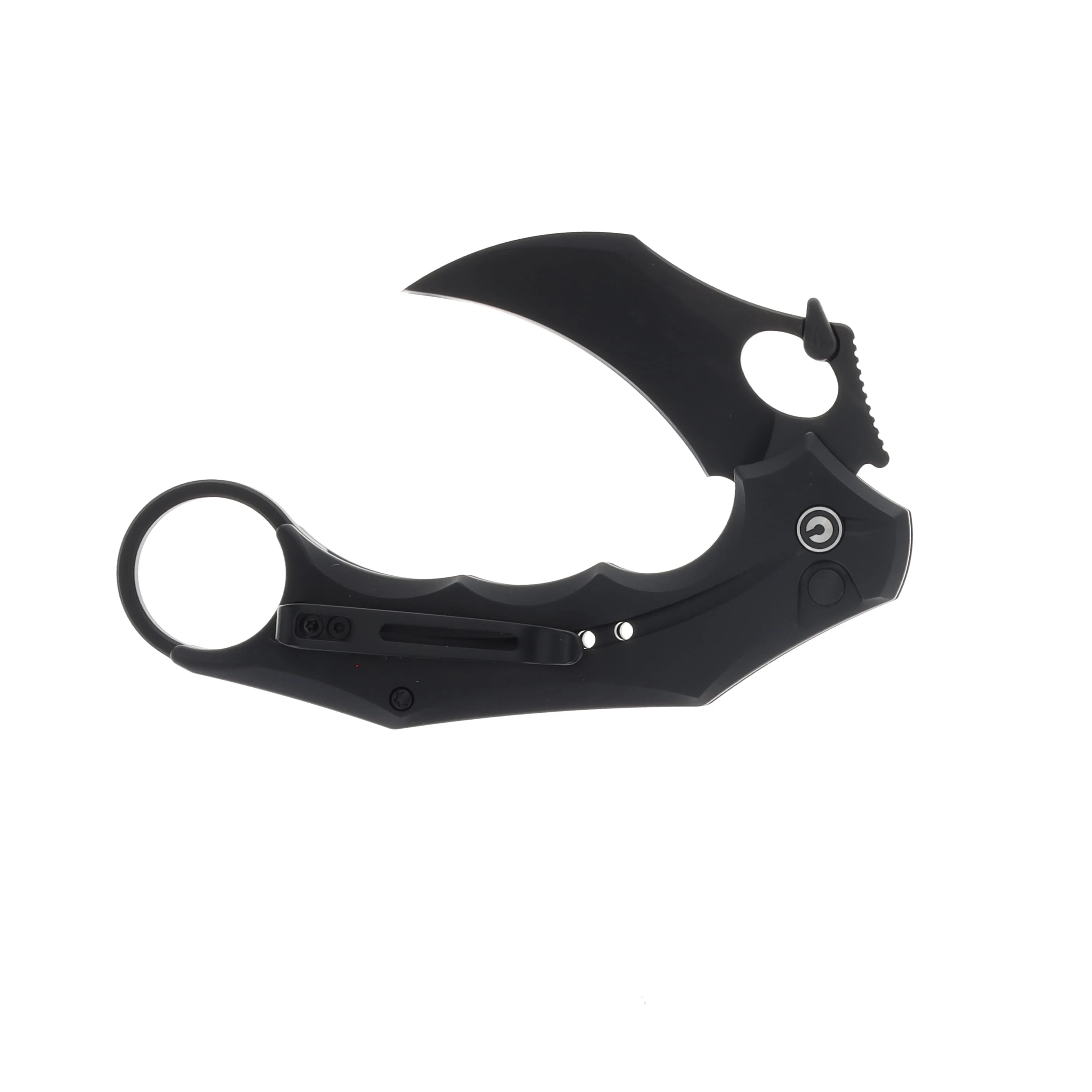 CIVIVI Incisor II Folding Knife 2.02in Plain Black Karambit C16016B-1 View 3