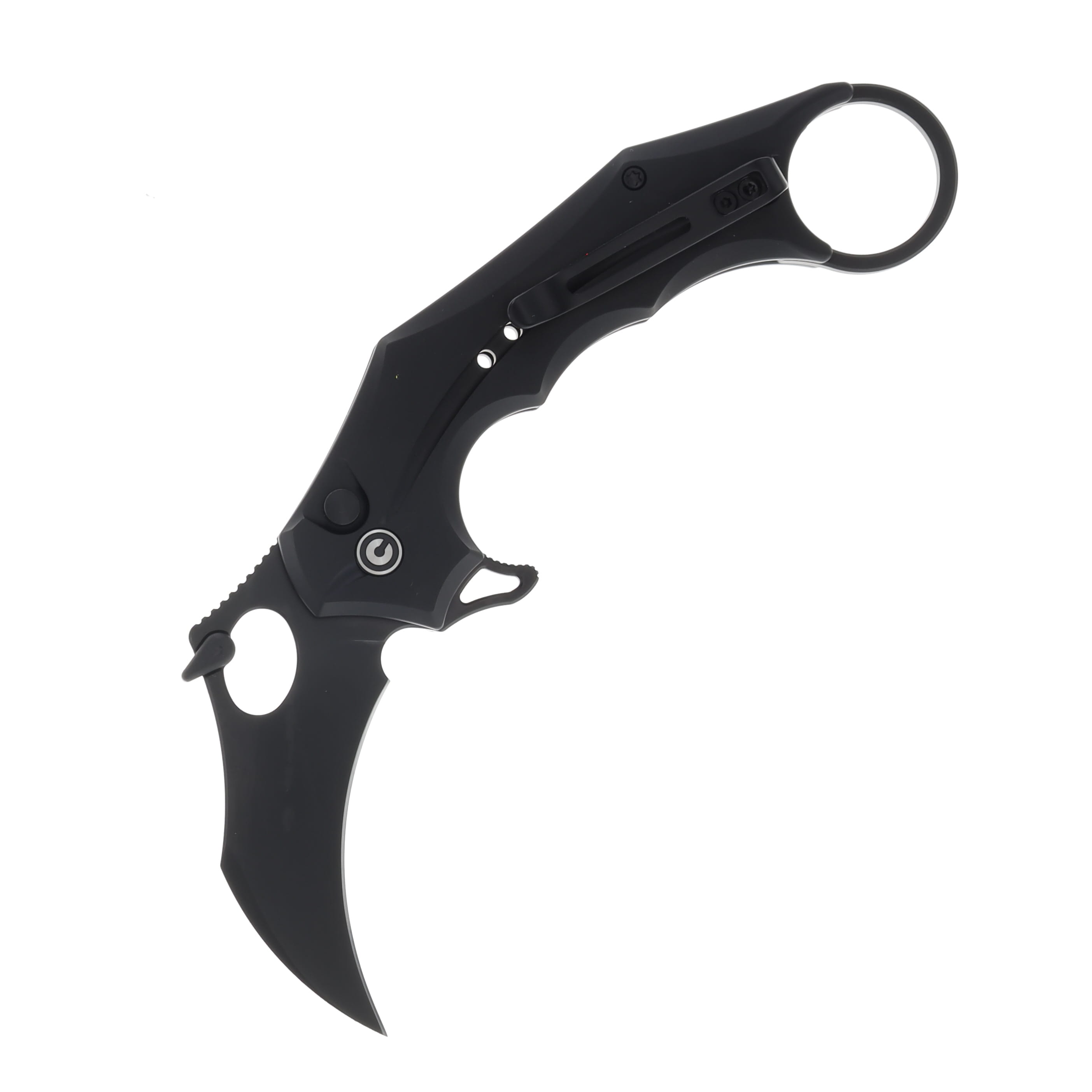 CIVIVI Incisor II Folding Knife 2.02in Plain Black Karambit C16016B-1 View 1