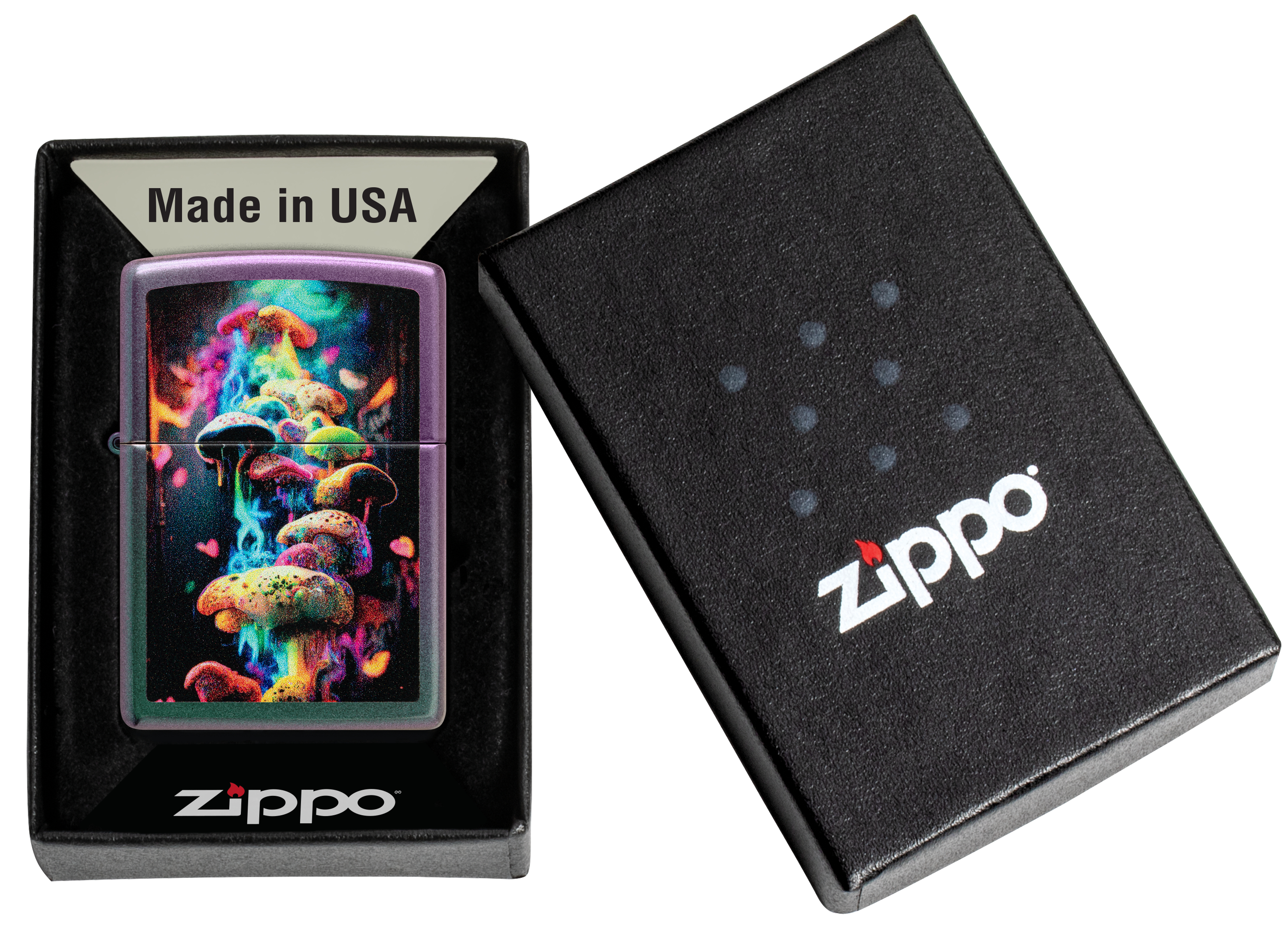 Zippo Lighter Mushrooms Iridescent Color Finish ZP48929 View 9