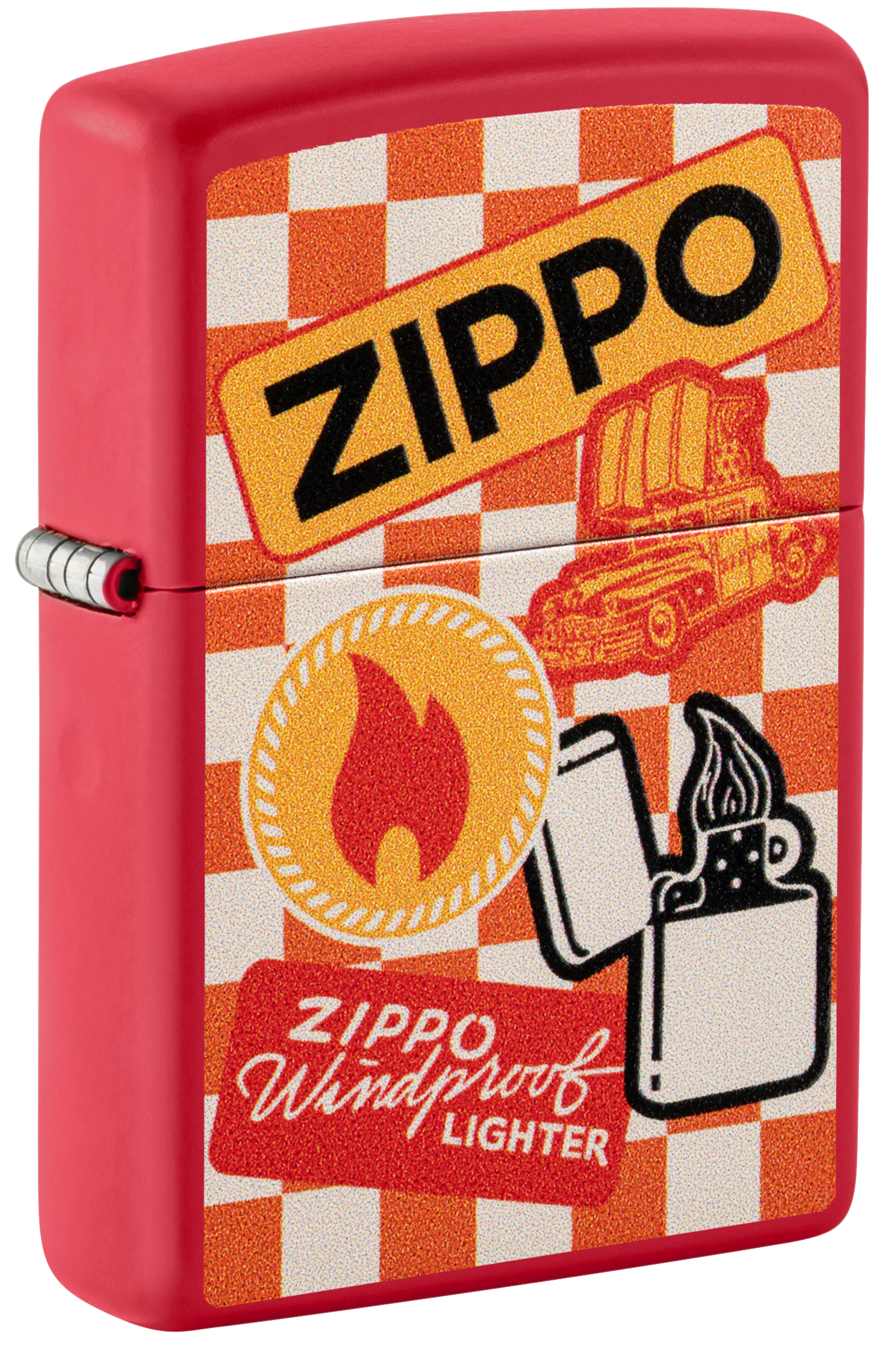 Zippo Retro Red Matte Flame and Car Lighter ZP48998 View 4