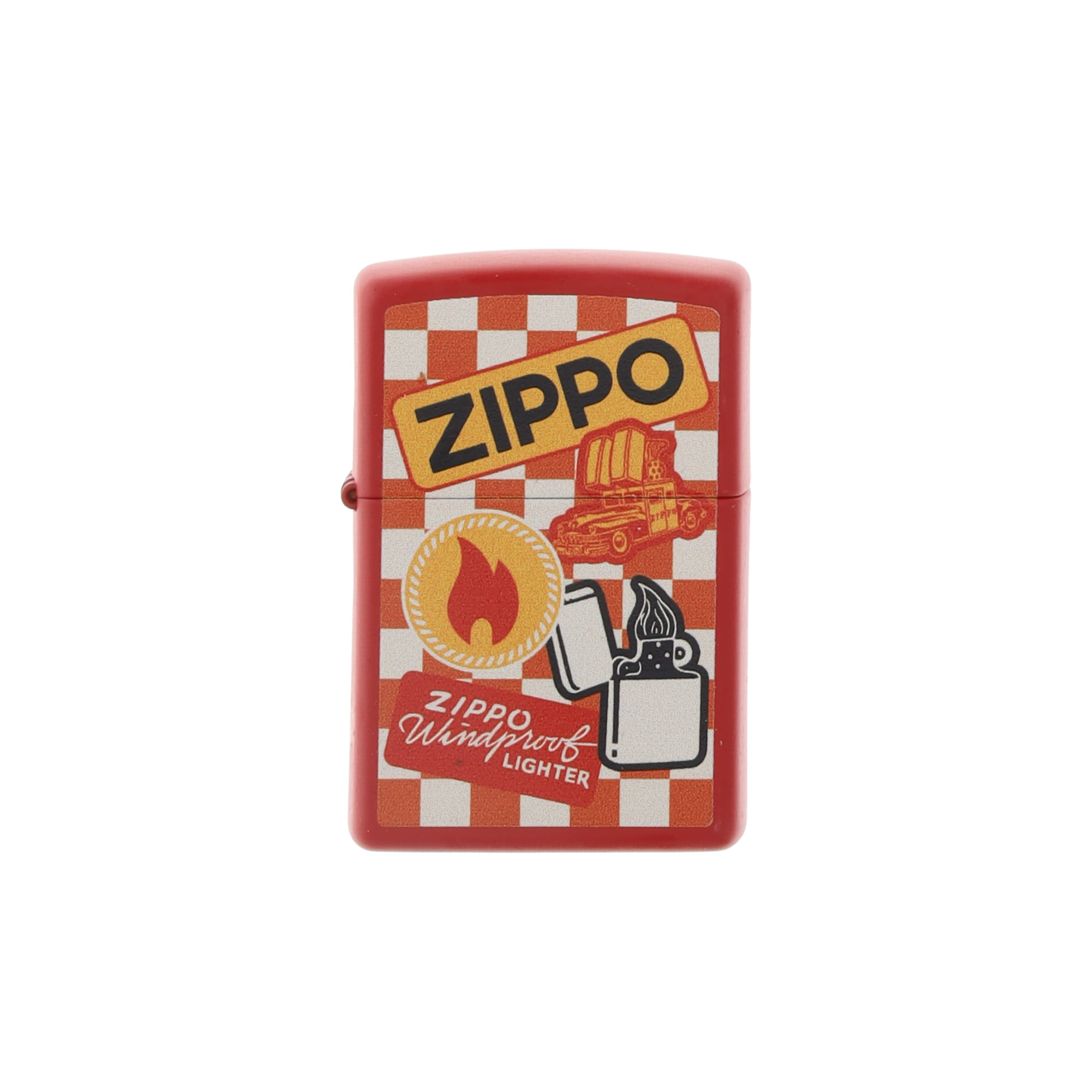 Zippo Retro Red Matte Flame and Car Lighter ZP48998 View 1