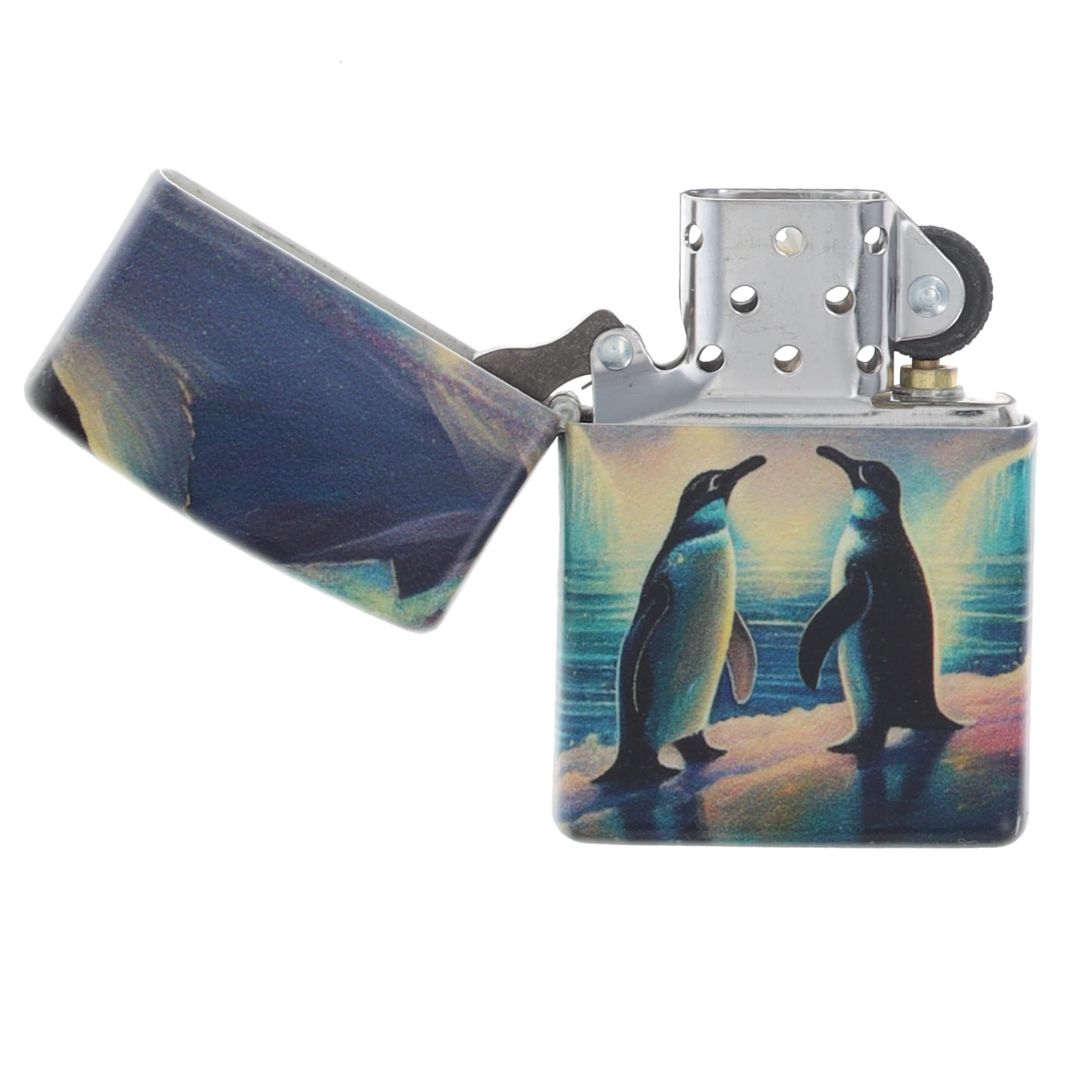 Zippo Lighter Penguin 540 Color Design Glow In The Dark ZP46014 View 3