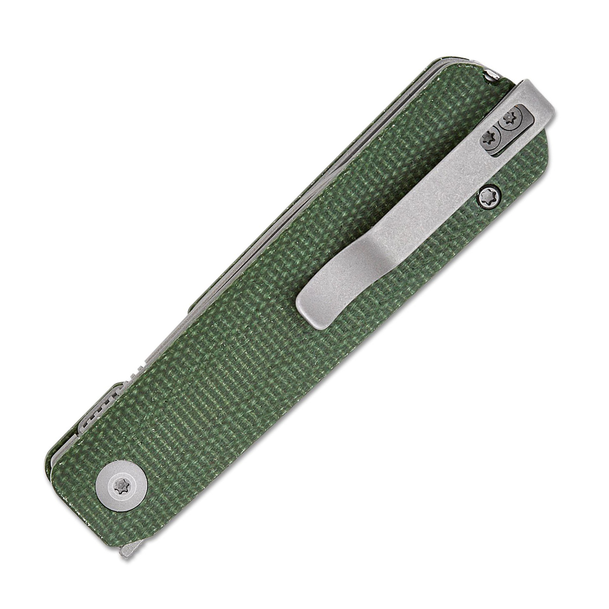 Civivi Sendy Green Canvas Micarta Handle Gray Stonewashed Nitro-V Blade C21004A-1 View 4