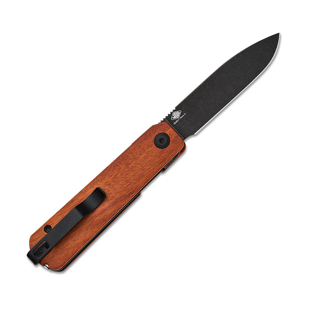 Civivi Sendy Guibourtia Wood Handle Black Stonewashed Nitro-V Blade C21004A-2 View 3