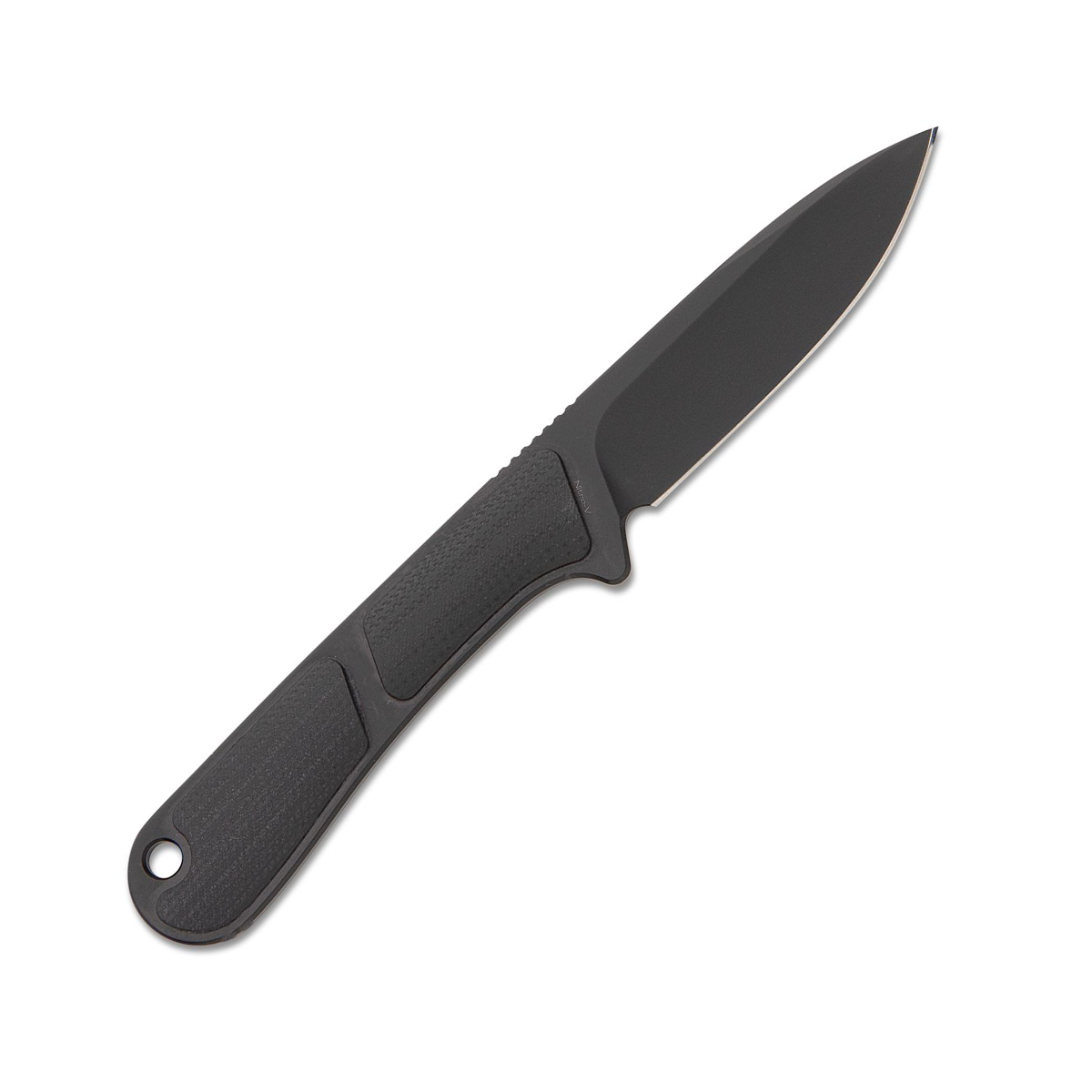 CIVIVI Mini Elementum Fixed Blade Knife 2.24in Plain Black Drop Point C23010-1 View 2