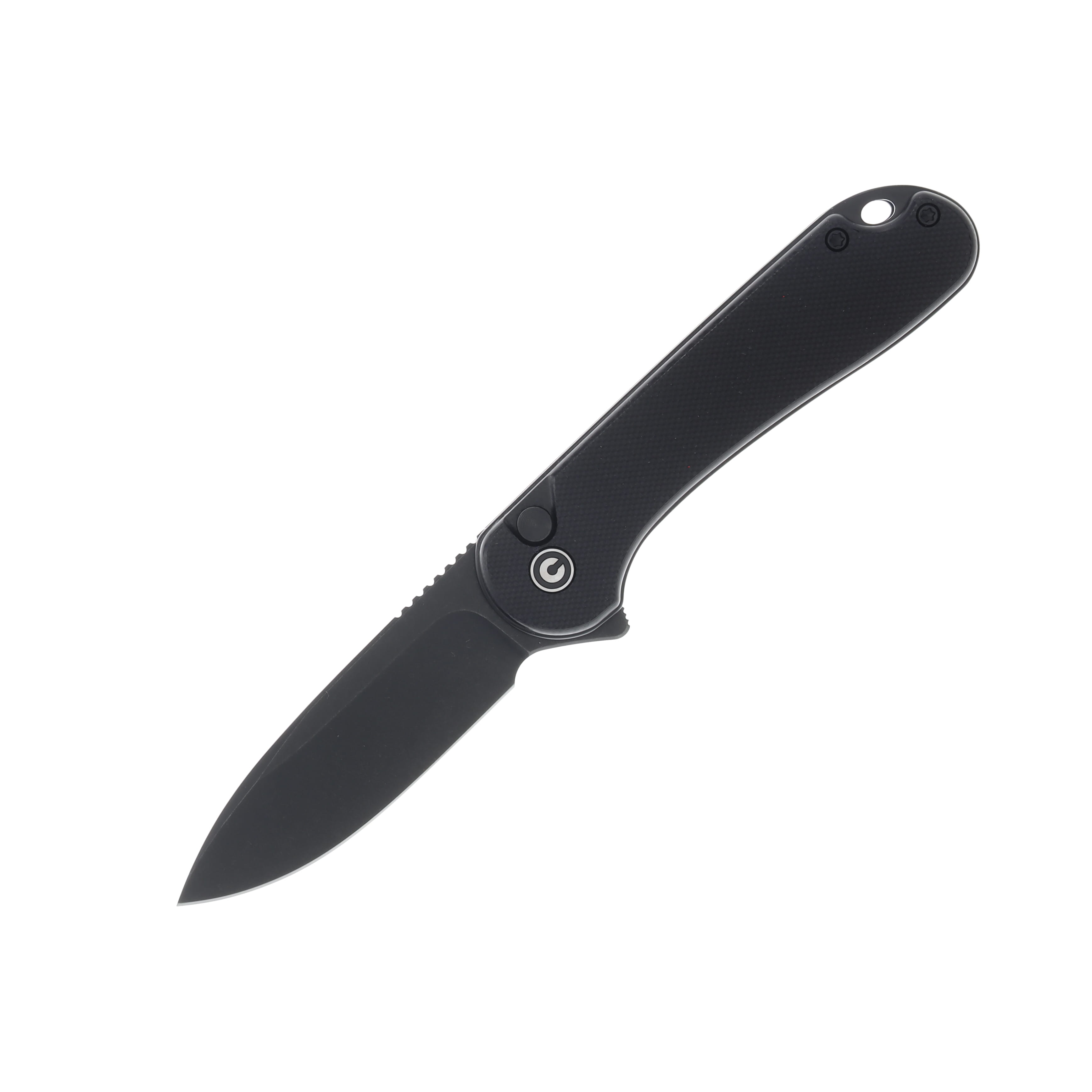CIVIVI Elementum II Button Lock Folding Knife Black Stonewash/Black G-10 C18062P-1 View 1