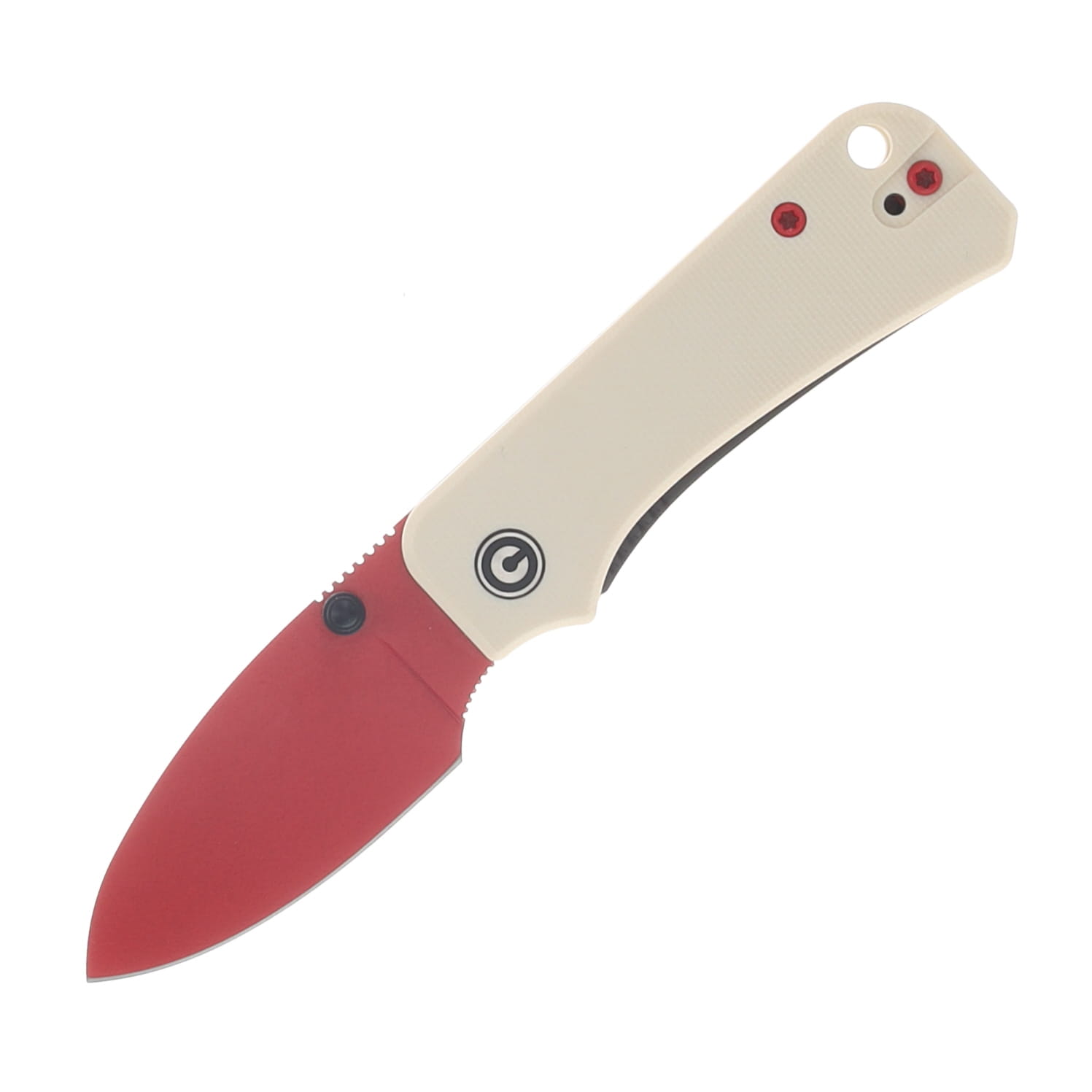 CIVIVI Baby Banter Folding Knife Ivory 2.34 Inch Plain Red Drop Point C19068S-7 View 1