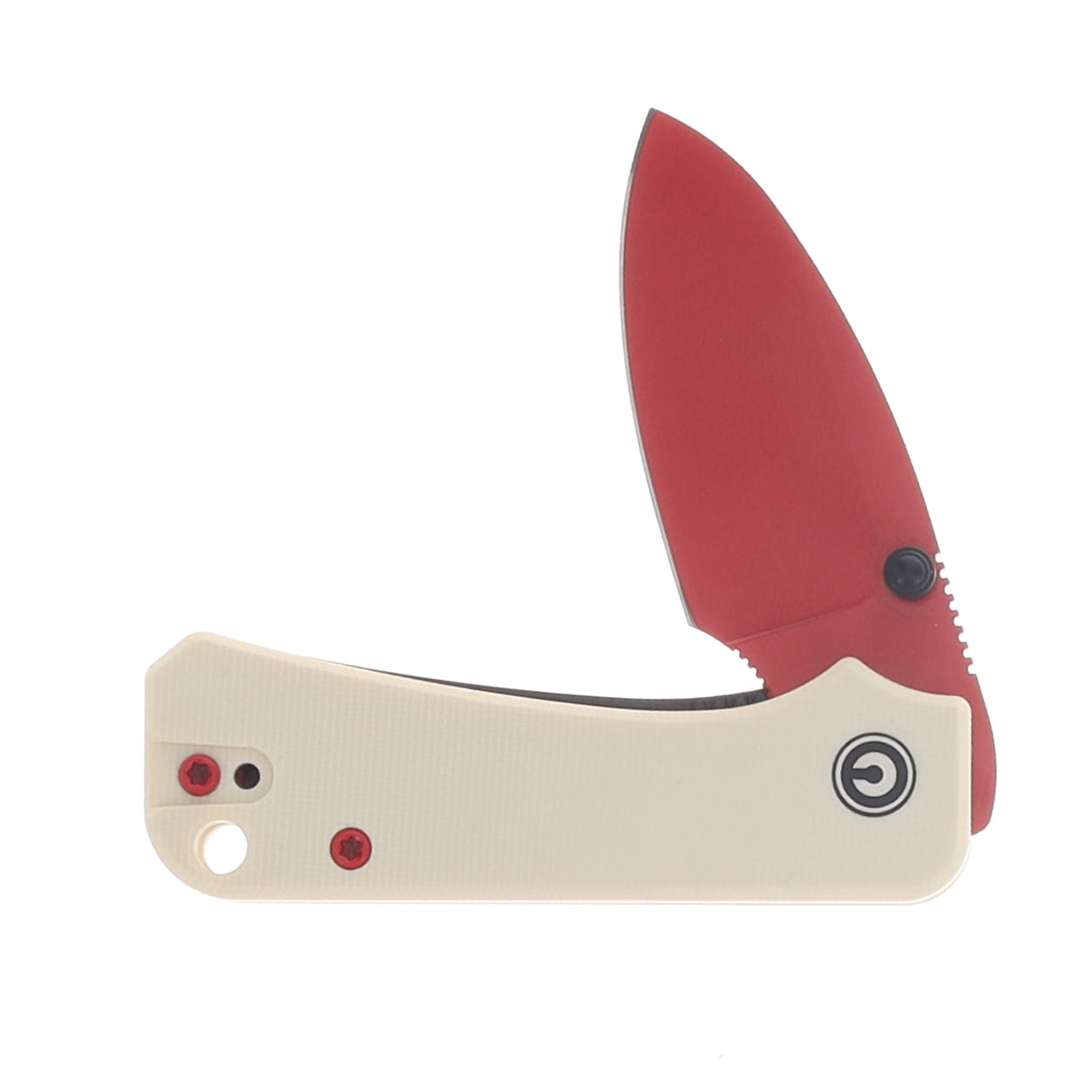 CIVIVI Baby Banter Folding Knife Ivory 2.34 Inch Plain Red Drop Point C19068S-7 View 3