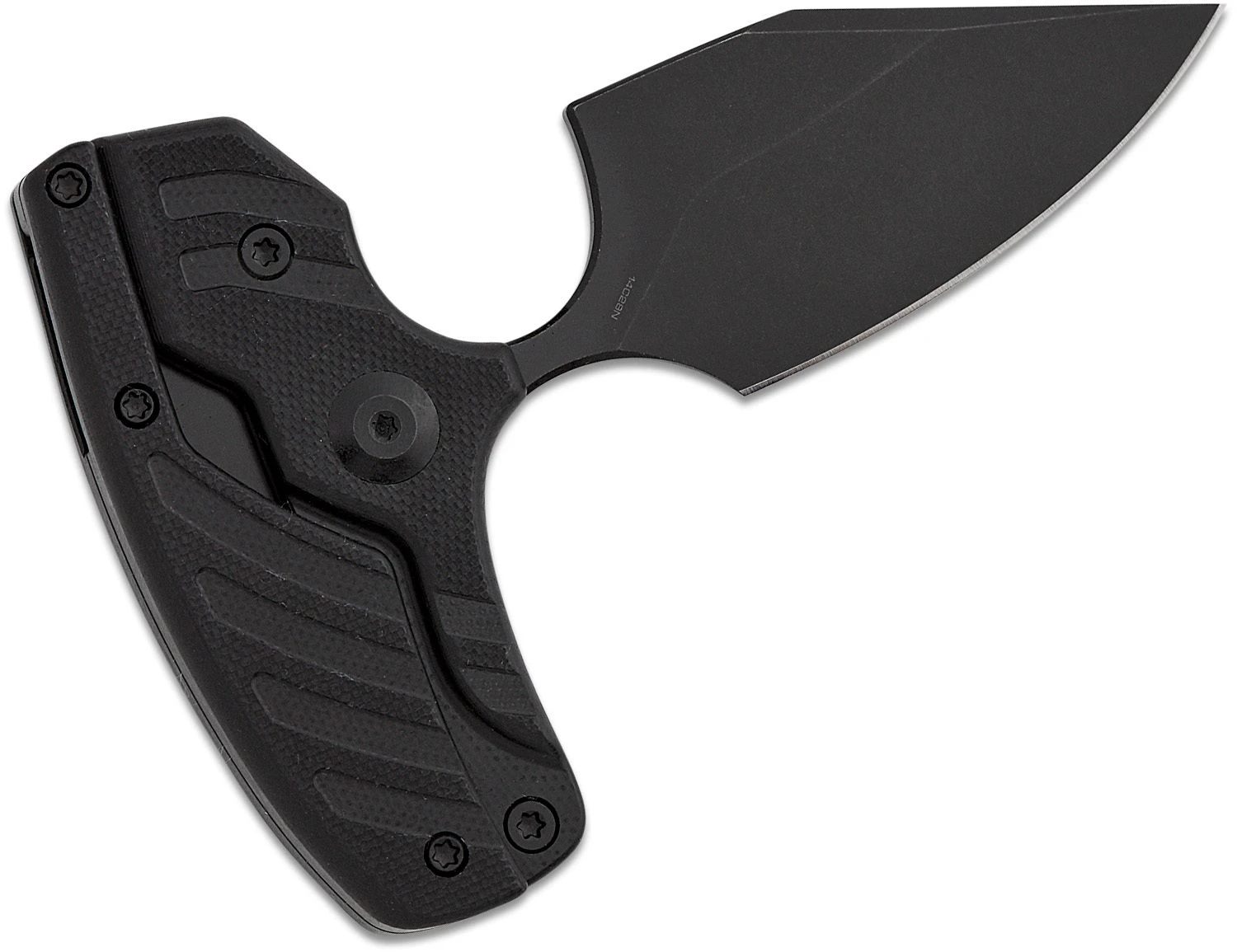 CIVIVI Typhoeus Fixed Blade Knife 2.27in Plain Black Stonewash Dagger C21036-1 View 5