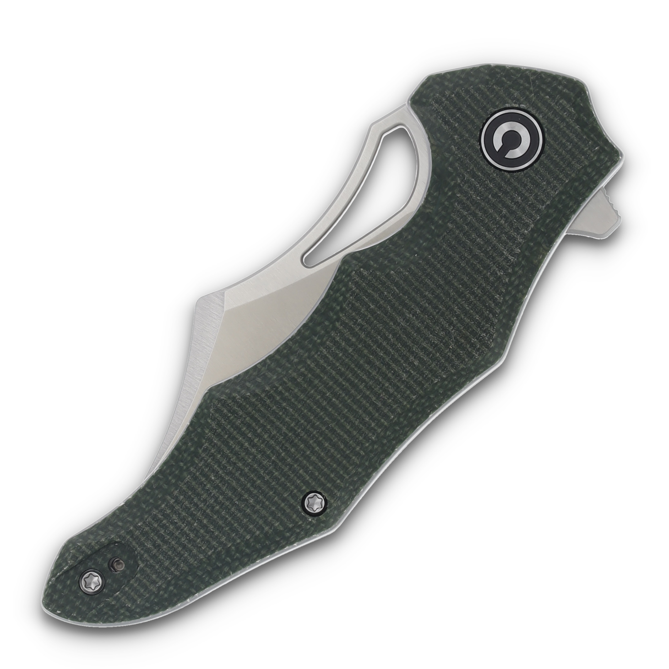 CIVIVI Chiro Folding Knife Green 3.1 Inch Plain Satin Clip Point C23046-2 View 3