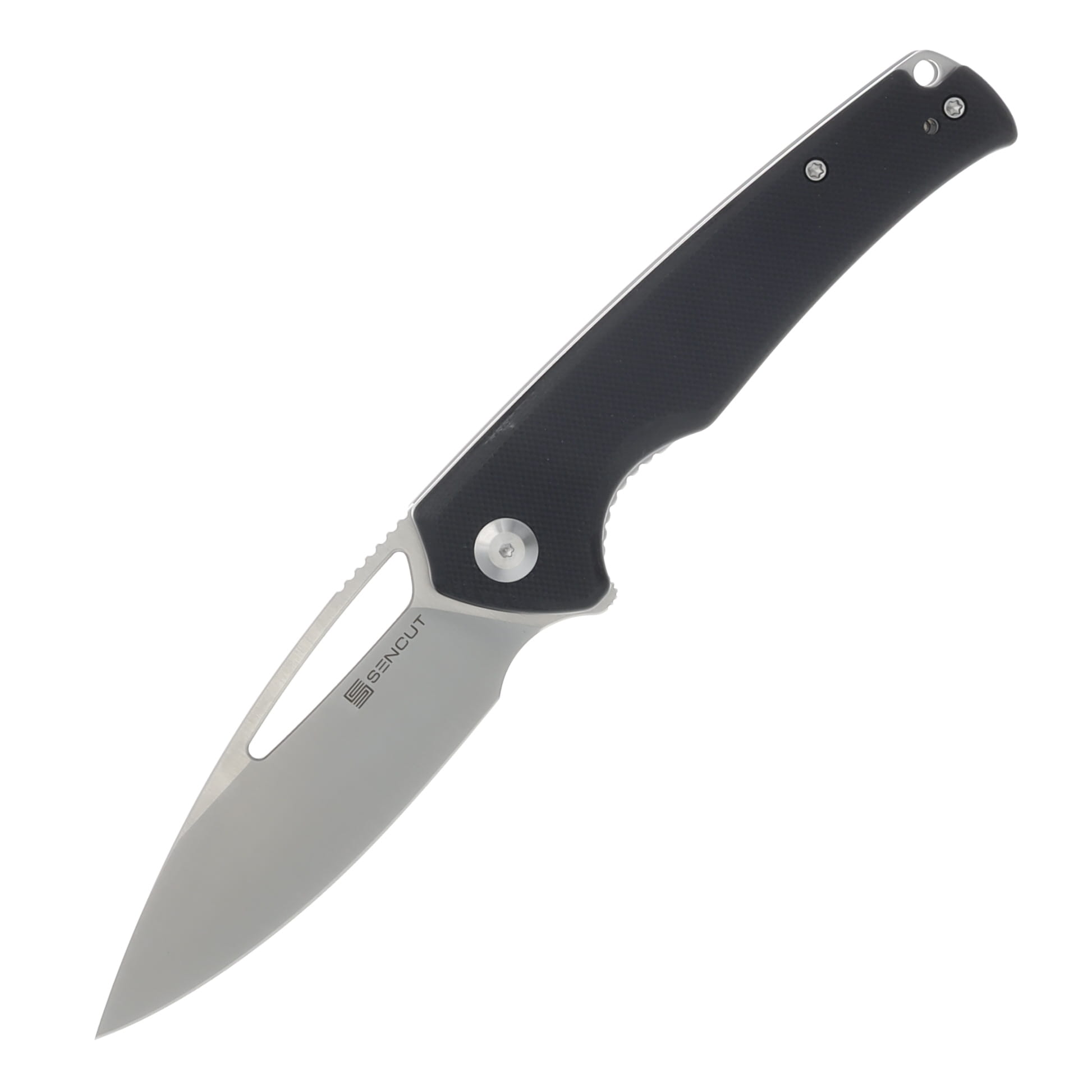SENCUT Mims Folding Knife 3.48 Inch Plain Satin Drop Point S21013-1 View 1