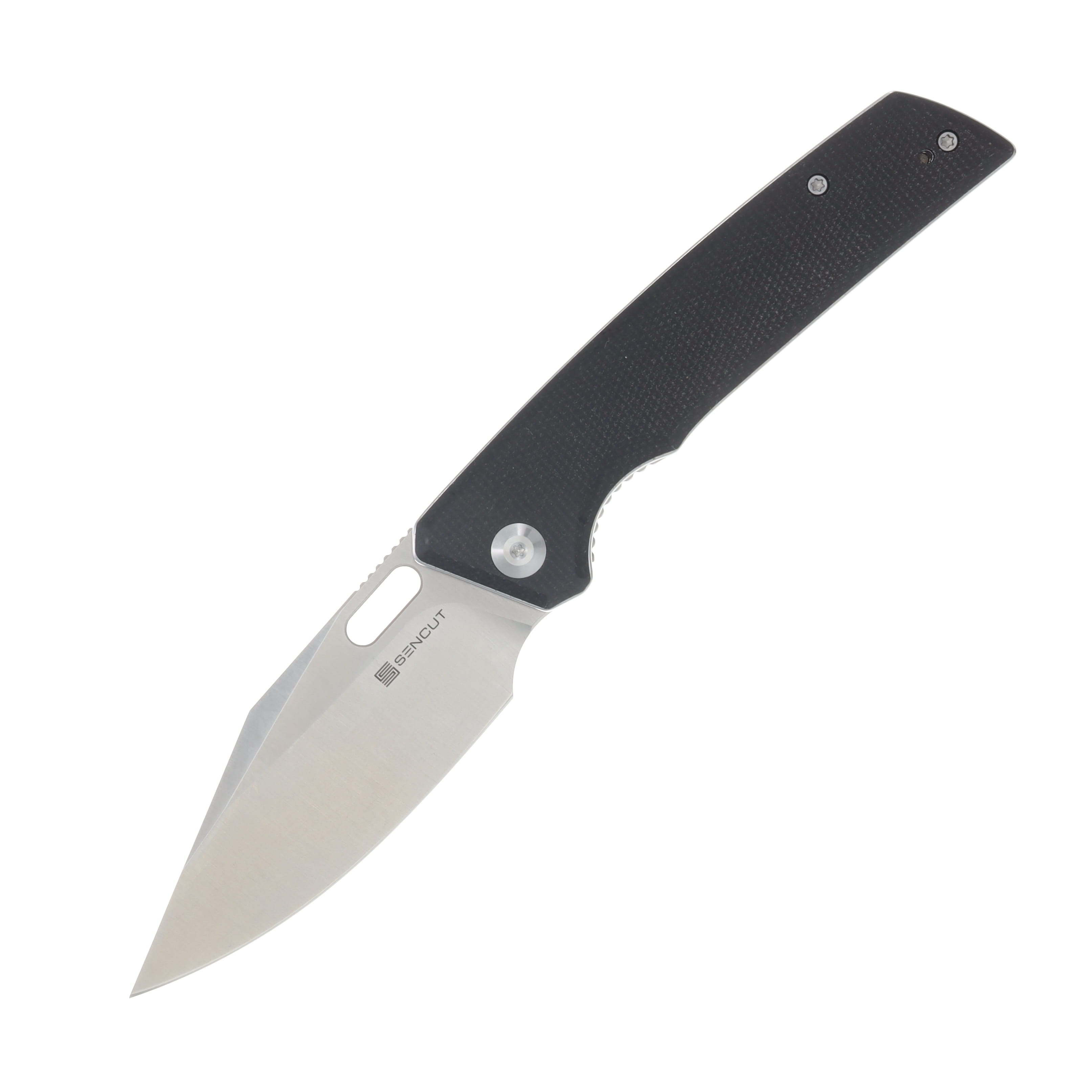 SENCUT GlideStrike Folding Knife 3.74 Inch Plain Satin Clip Point S23018-4 View 1