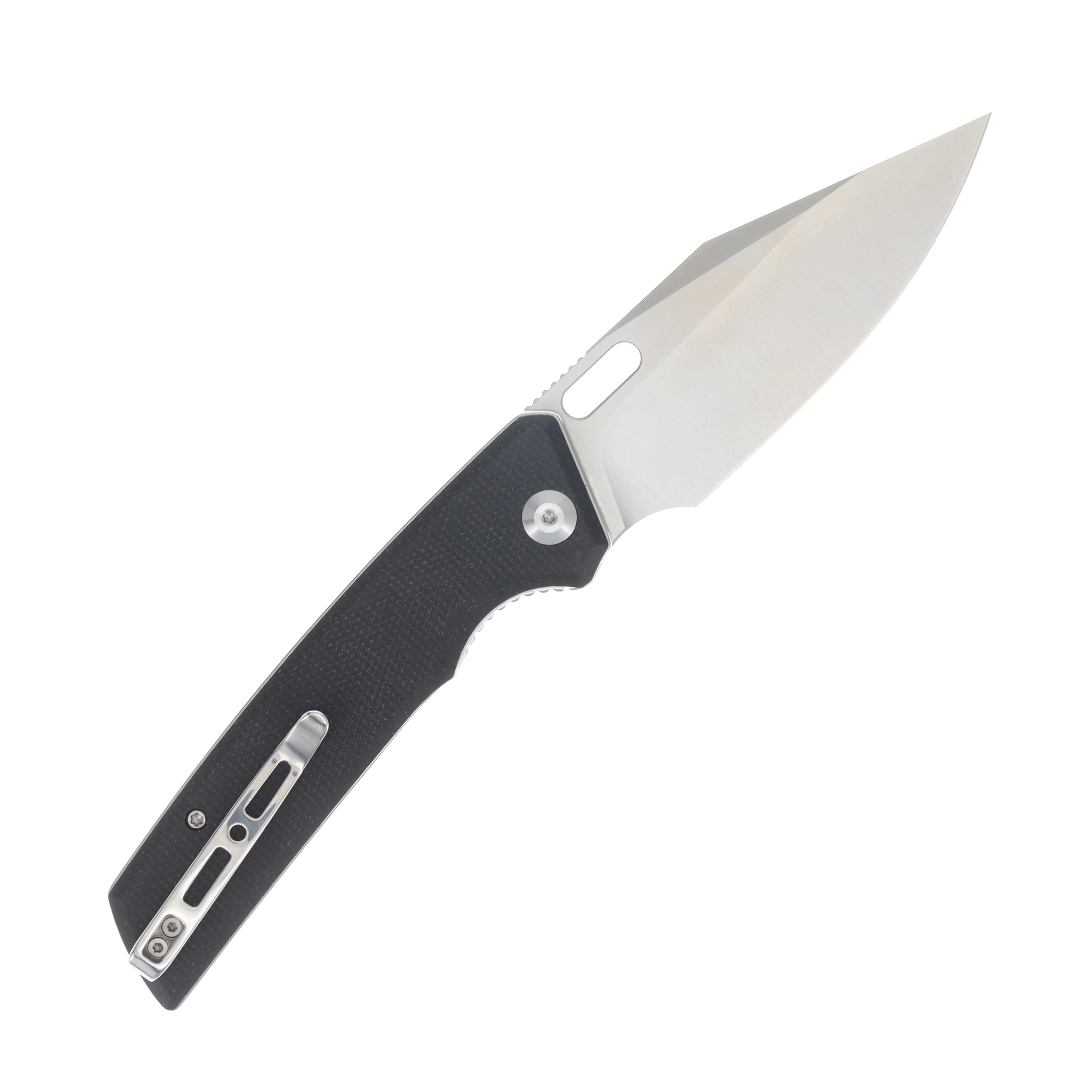SENCUT GlideStrike Folding Knife 3.74 Inch Plain Satin Clip Point S23018-4 View 2