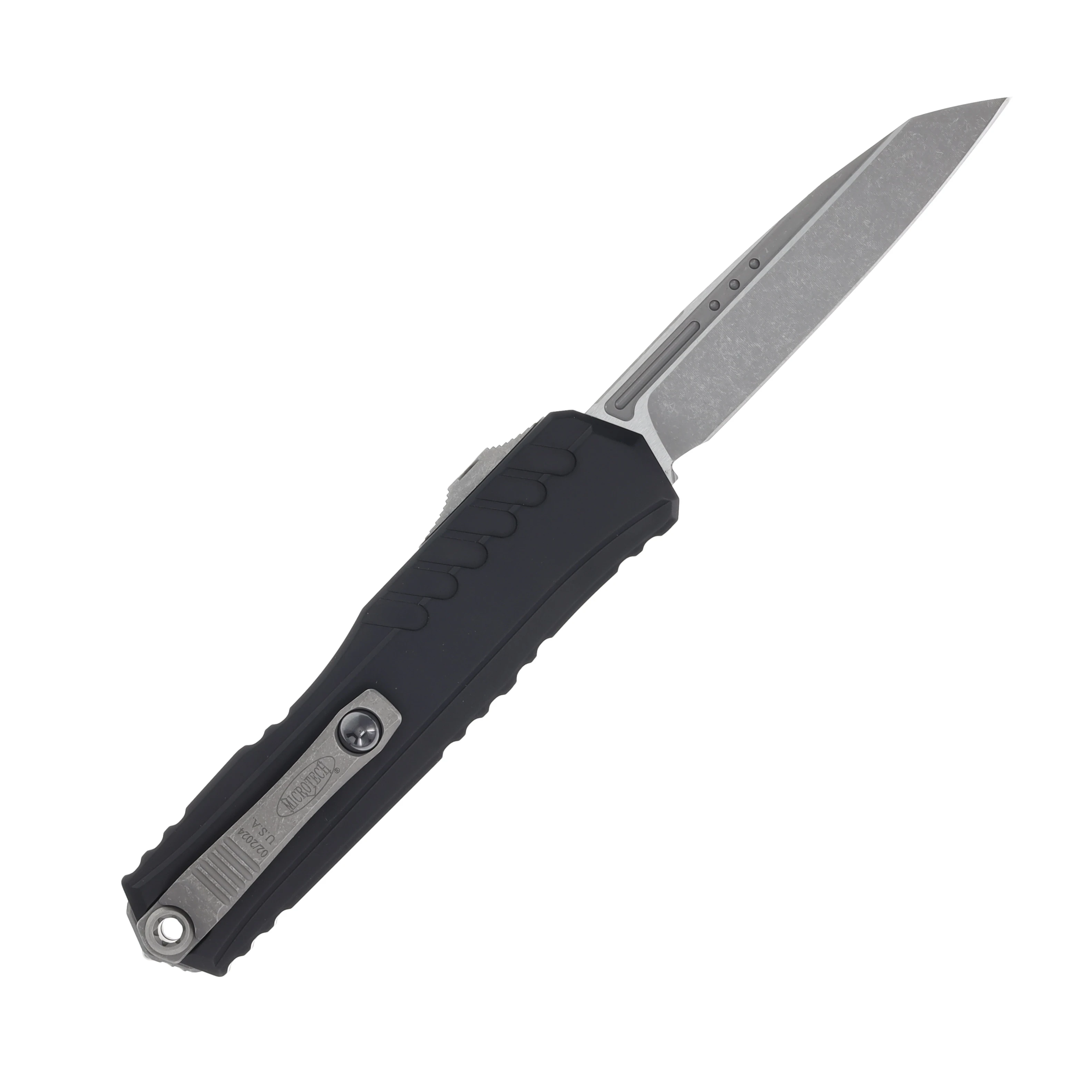 Microtech Cypher II OTF Automatic SE 4in Plain Anodized Aluminum Apocalyptic AUMT124110AP View 2