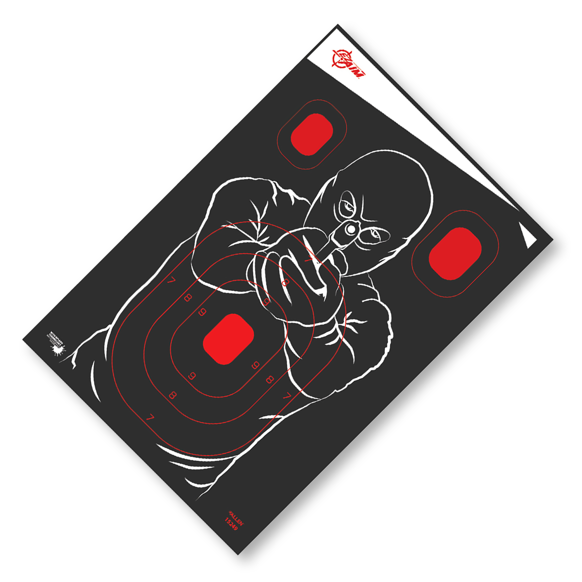 EZ AIM SPLASH NON-ADHESIVE 12X18 BAD GUY, 5 PER PACK 15249 View 1