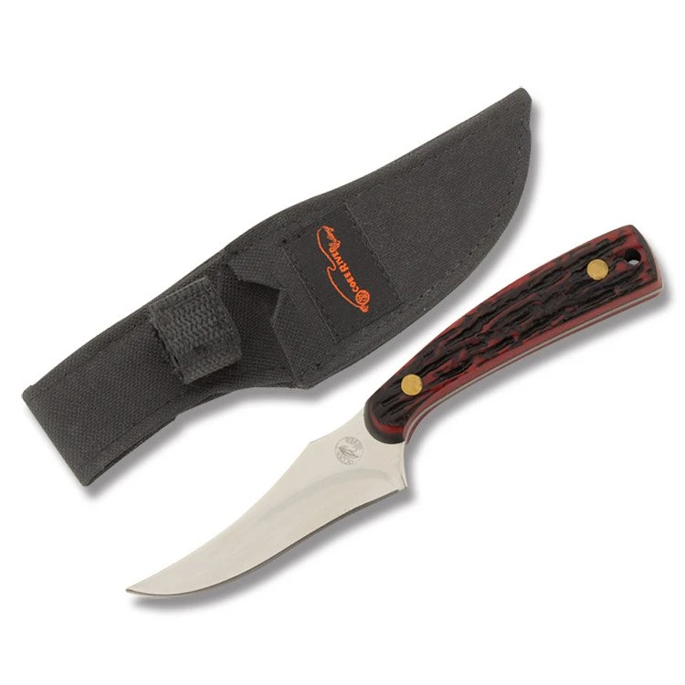 Frost Cutlery Ocoee River Red Jigged Fixed Blade Skinner FROC534STR View 1