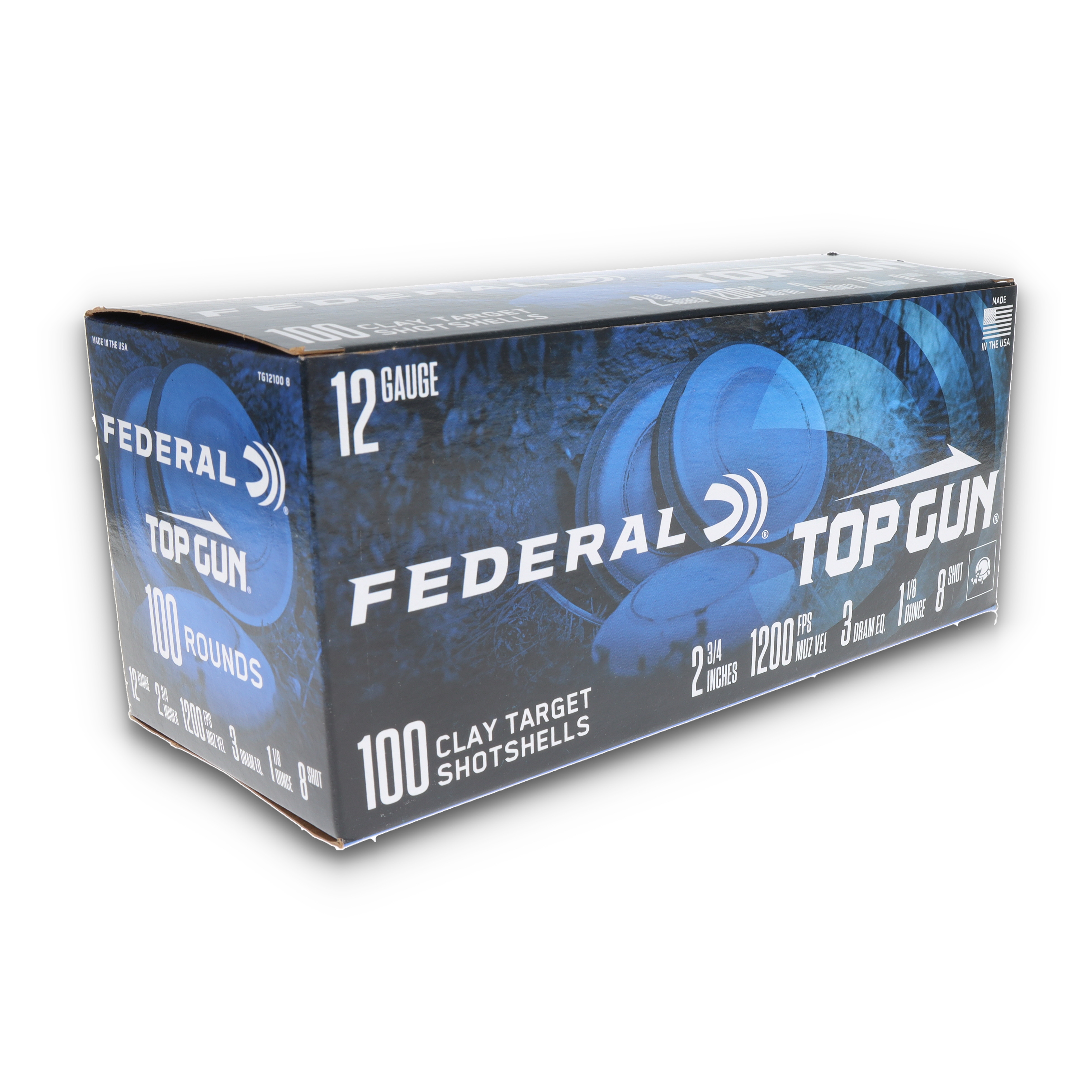 FEDERAL 12GA 2 3/4" 1 1/8OZ 3DR 8 100CT TG121008 View 4