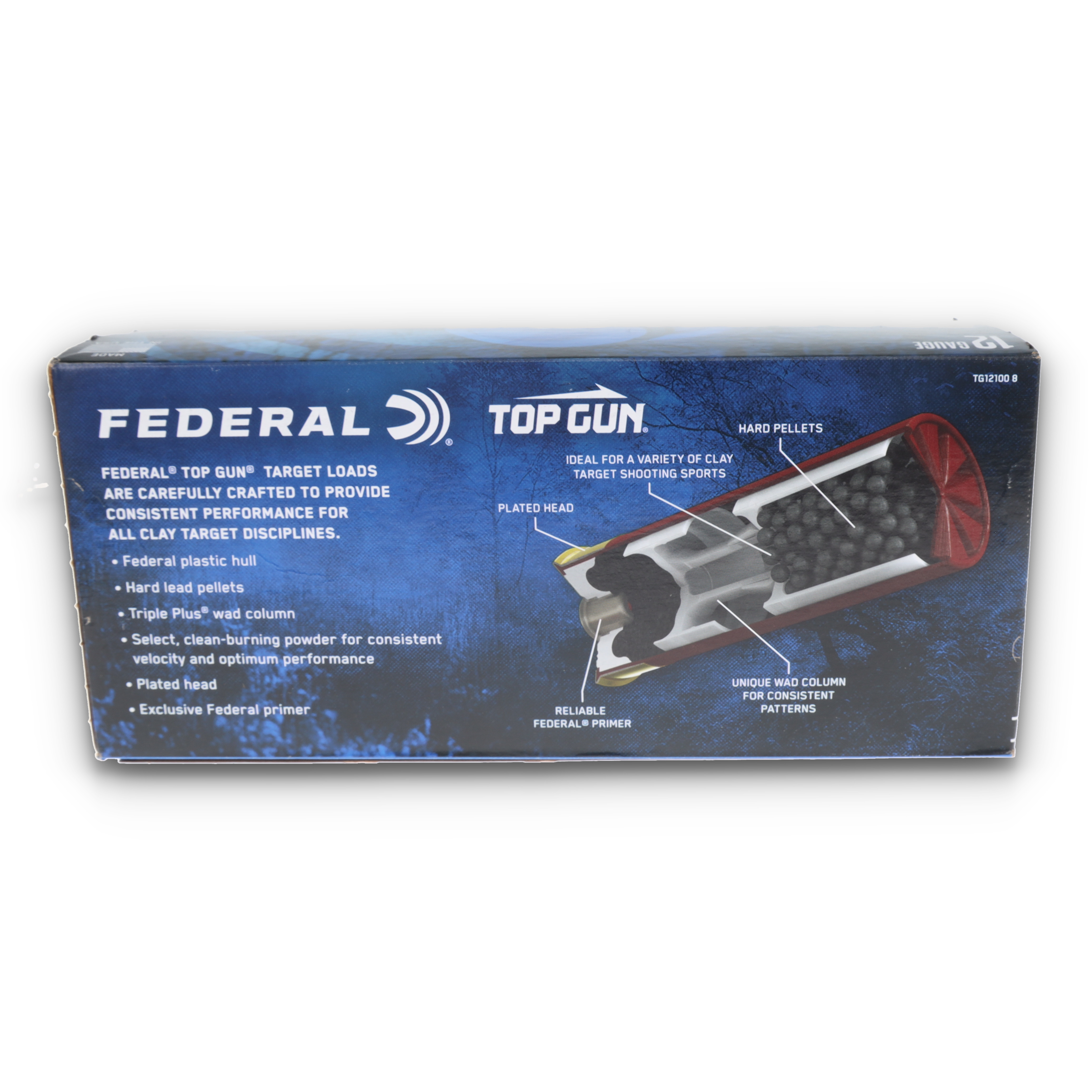 FEDERAL 12GA 2 3/4" 1 1/8OZ 3DR 8 100CT TG121008 View 3