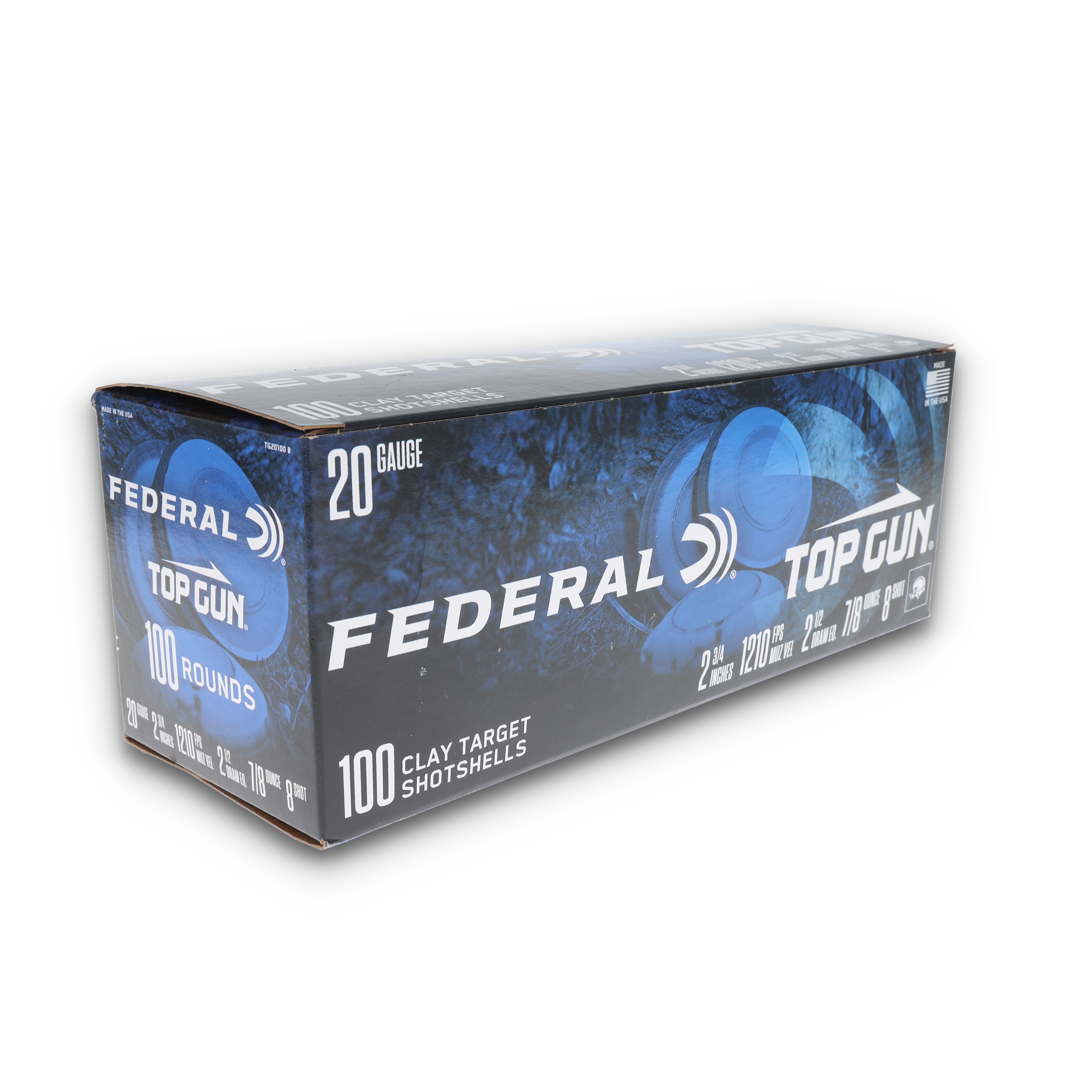 FEDERAL 20GA 2 3/4" 7/8OZ 2.5DR 8 100CT TG201008 View 7