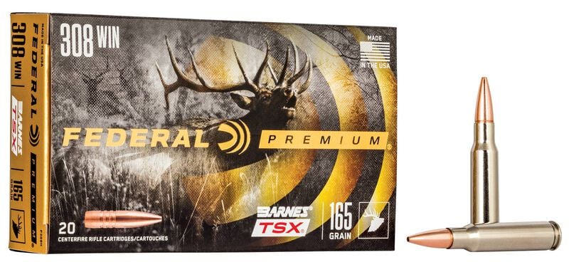 Federal Barnes Triple Shock X Bullet 308 Win 165GR 2650 fps 20 Rounds P308H View 1