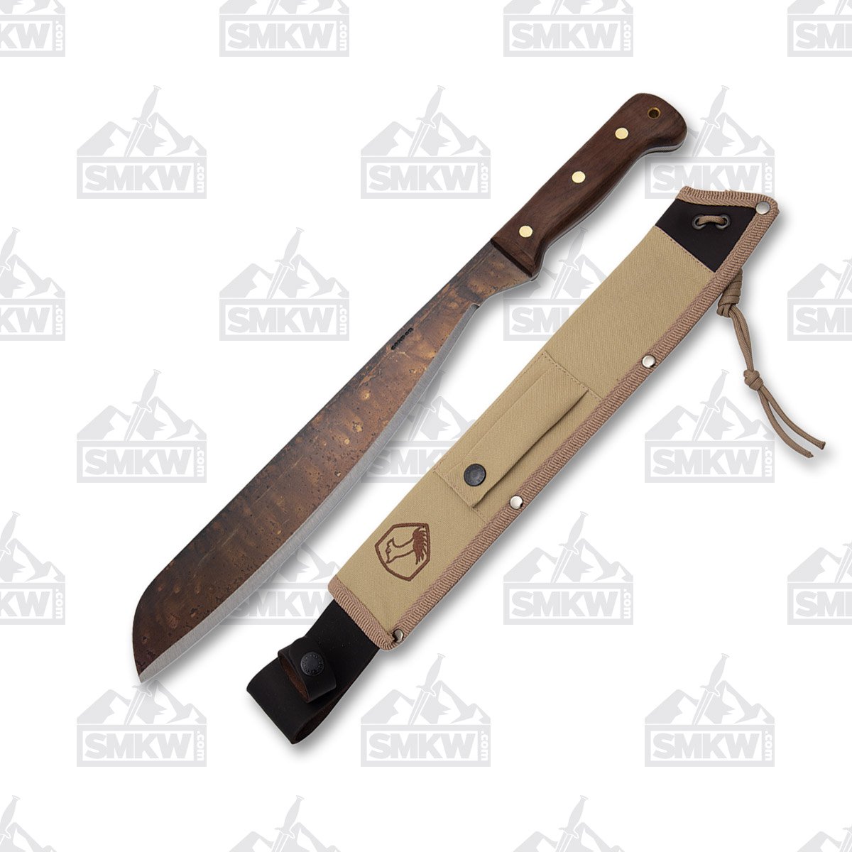Condor Tool and Knife Australian Army Machete Walnut 12.88in Fixed Blade CTK1808129 View 1
