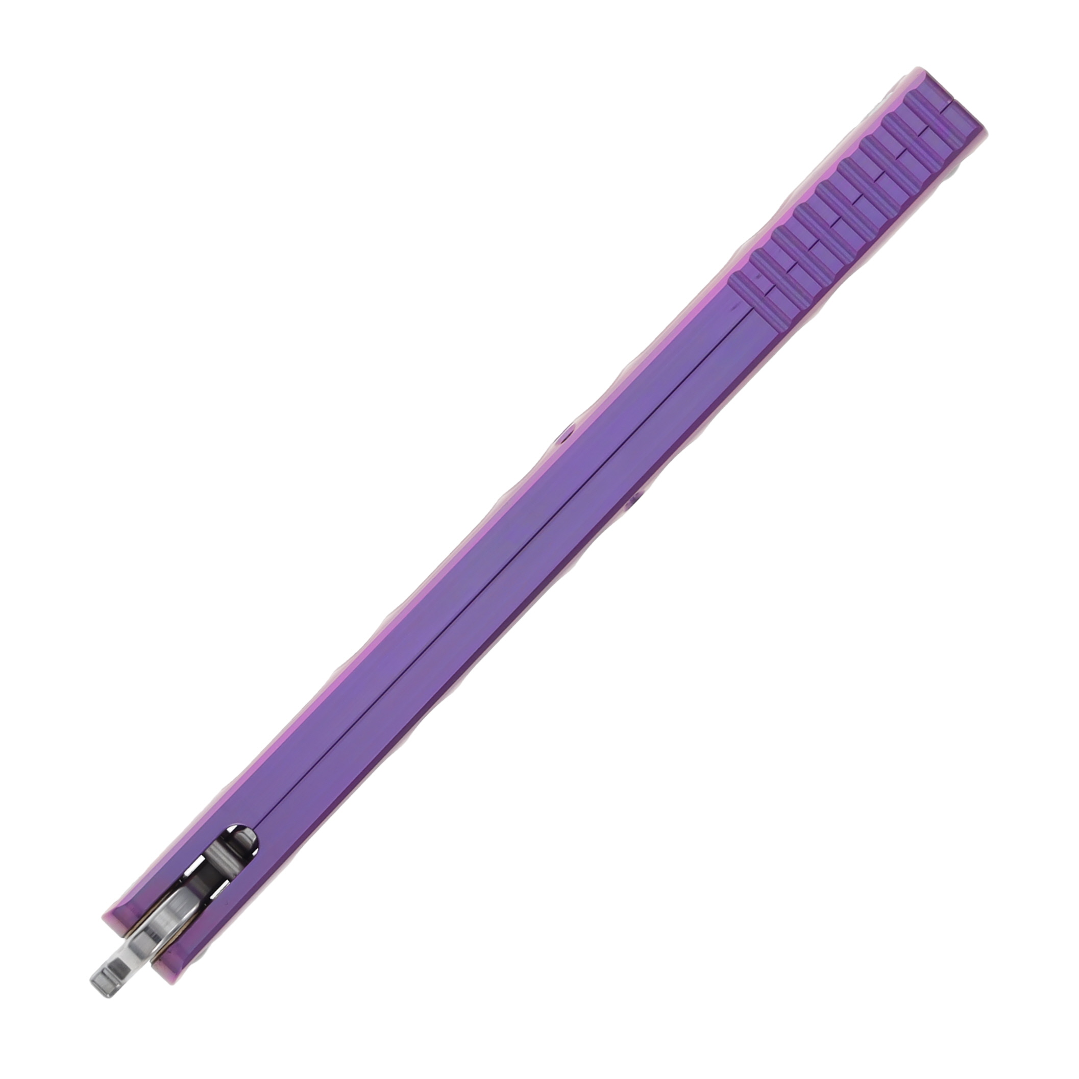 Lovins Customs Strix Balisong Pink Anodized Titanium S35VN CLV18 View 8
