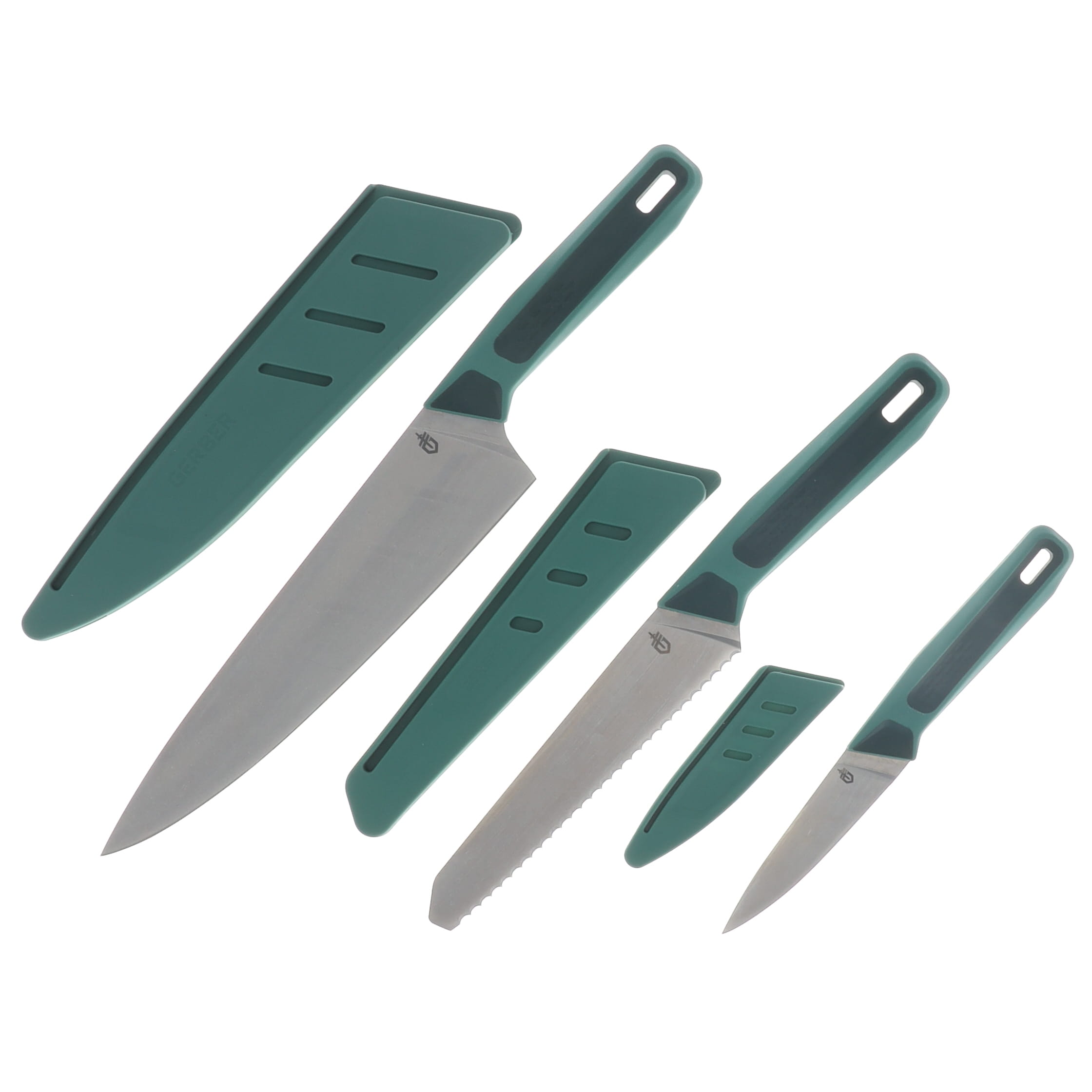 Gerber Compleat 3 pc Knife Set With Sheaths & Case G1067404 View 1