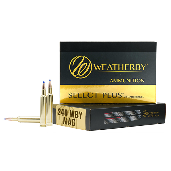 Weatherby Select Plus 240 Weatherby 20 Rounds Brass Centerfire 80 Grain Barnes Tipped TSX LF B24080TTSX View 1