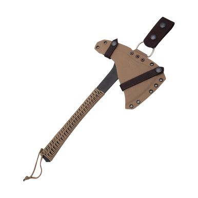 Condor Tool & Knife Sentinel Axe Desert Tan Paracord View 2