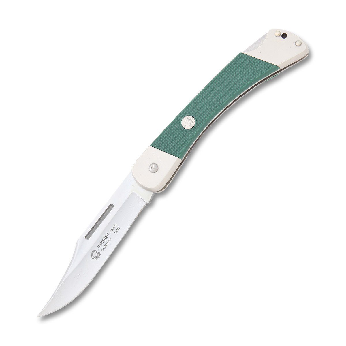 Puma Master German Made Folding Hunting Knife Green View 1