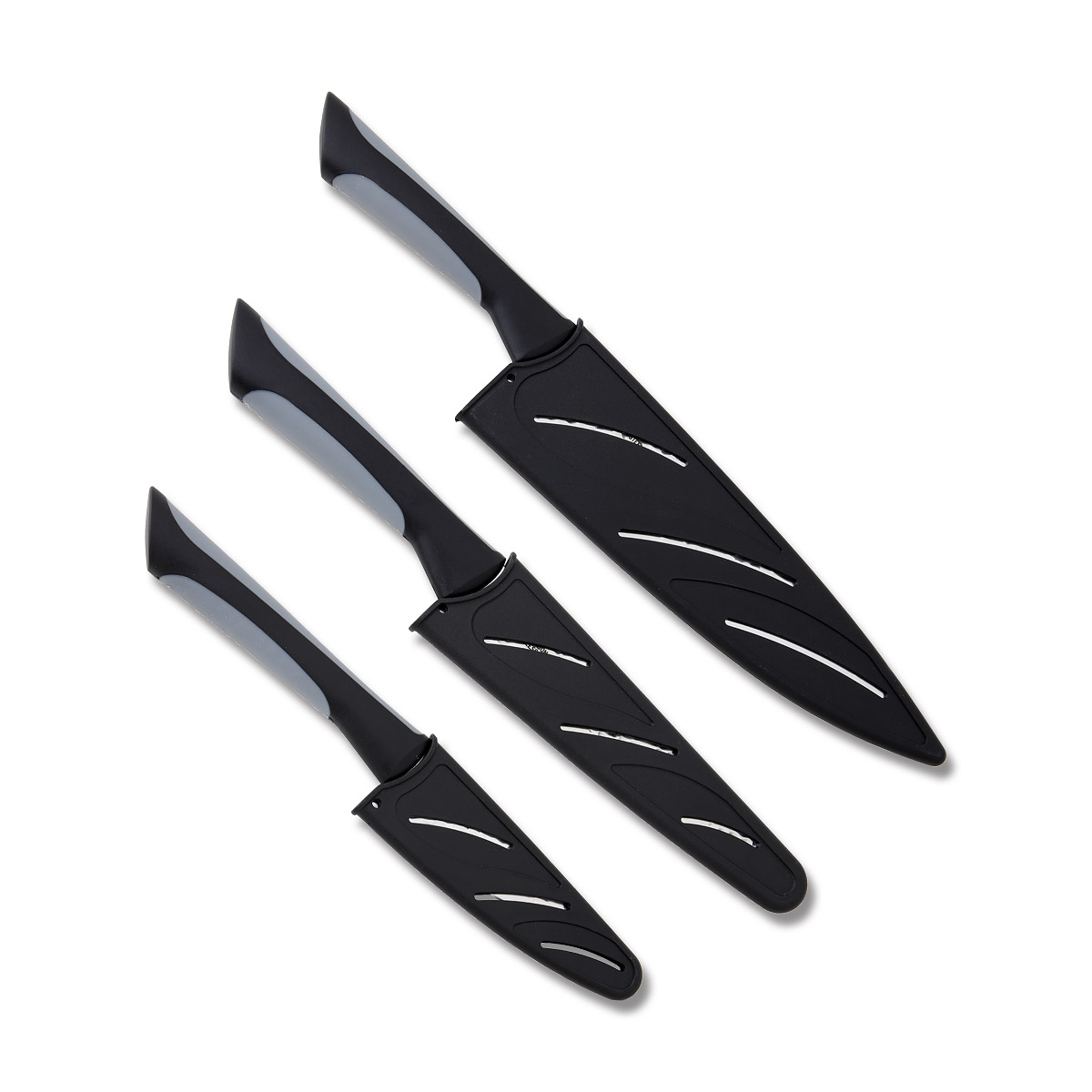 KAI Housewares Luna 3-Piece Set Din 1.4116 Steel 8in Chef-6in Utility- 3.5in Pairing SABS0370 View 2