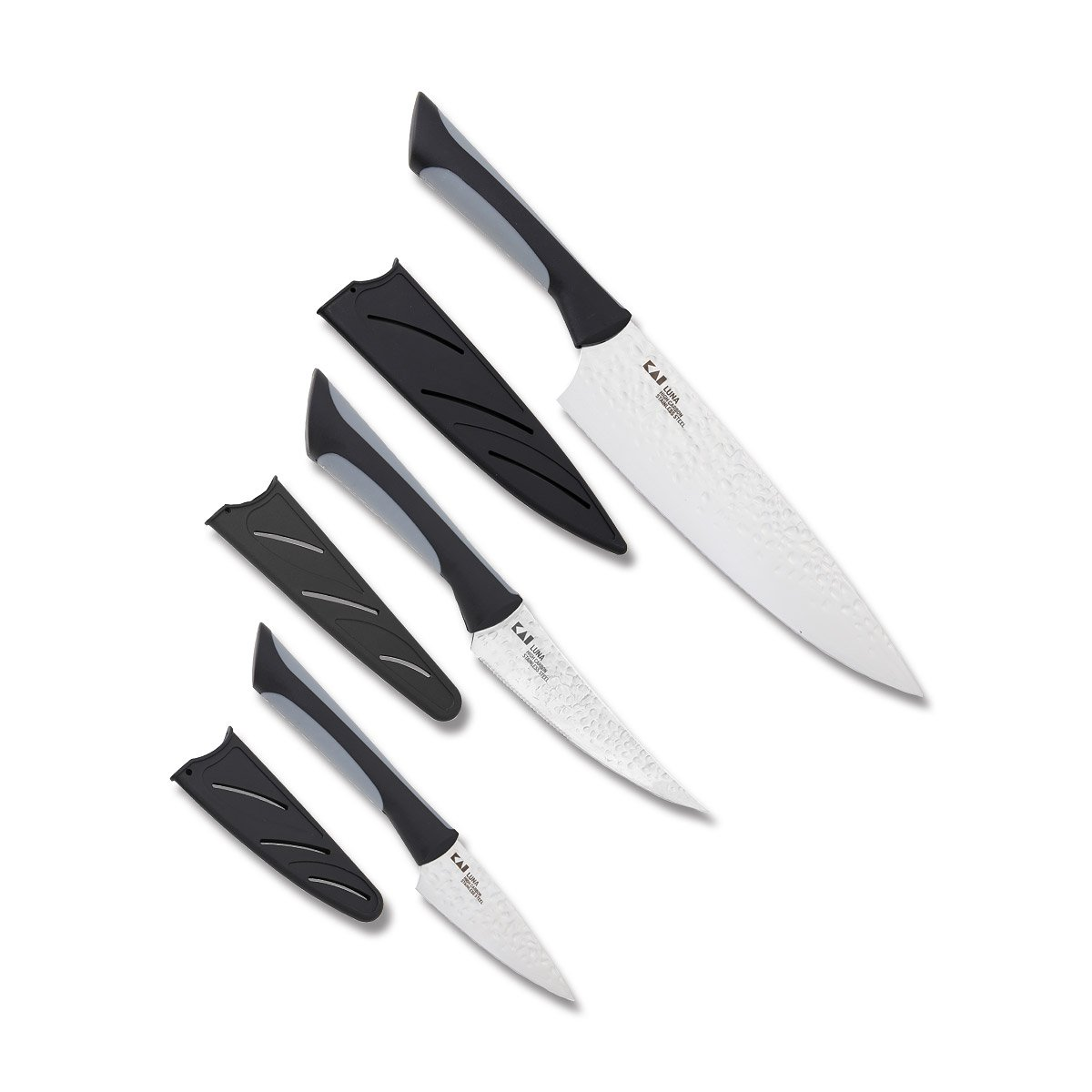 KAI Housewares Luna 3-Piece Set Din 1.4116 Steel 8in Chef-6in Utility- 3.5in Pairing SABS0370 View 1