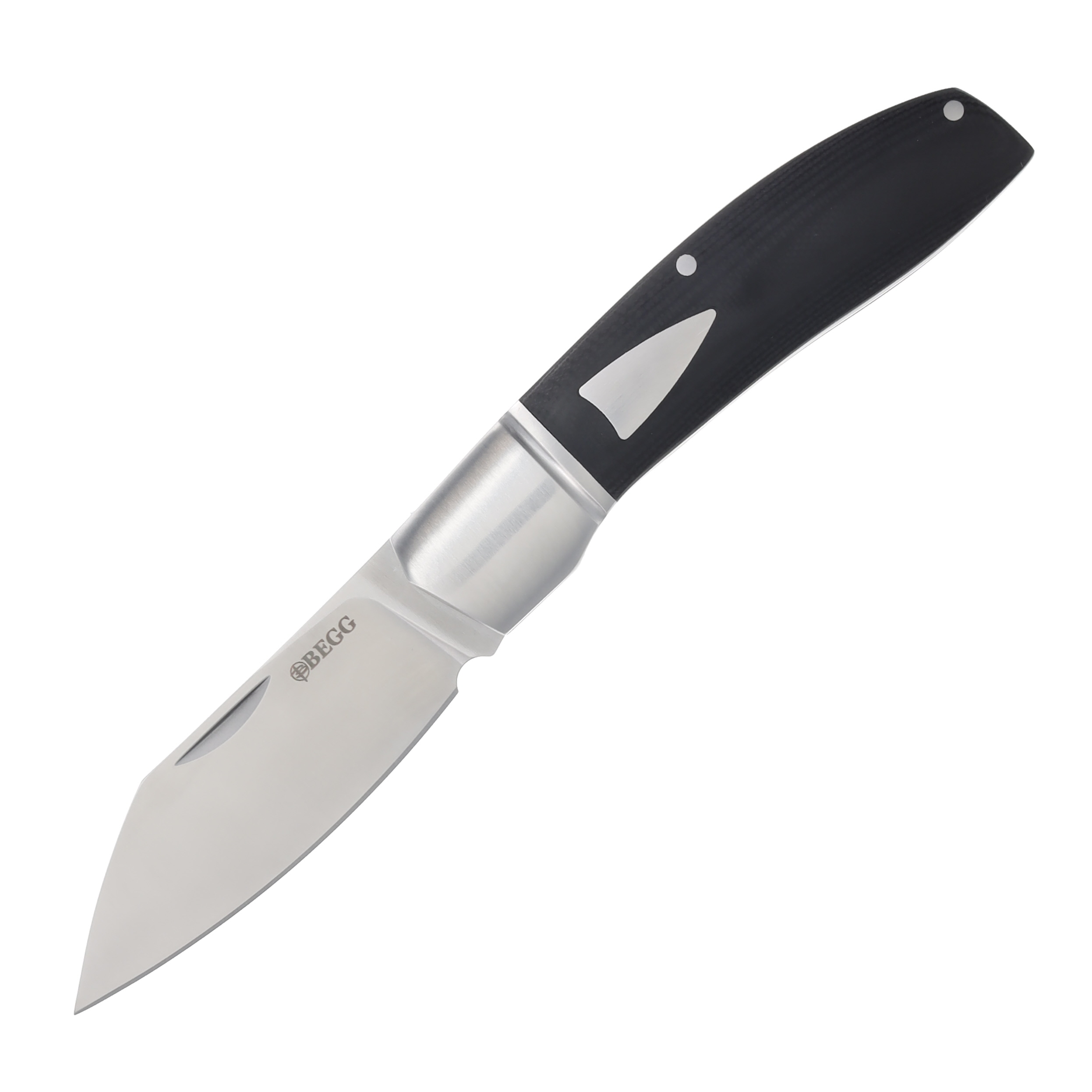 Begg Knives BG035 Black G-10 Sheepsfoot Slip Joint Folder BG035 View 1