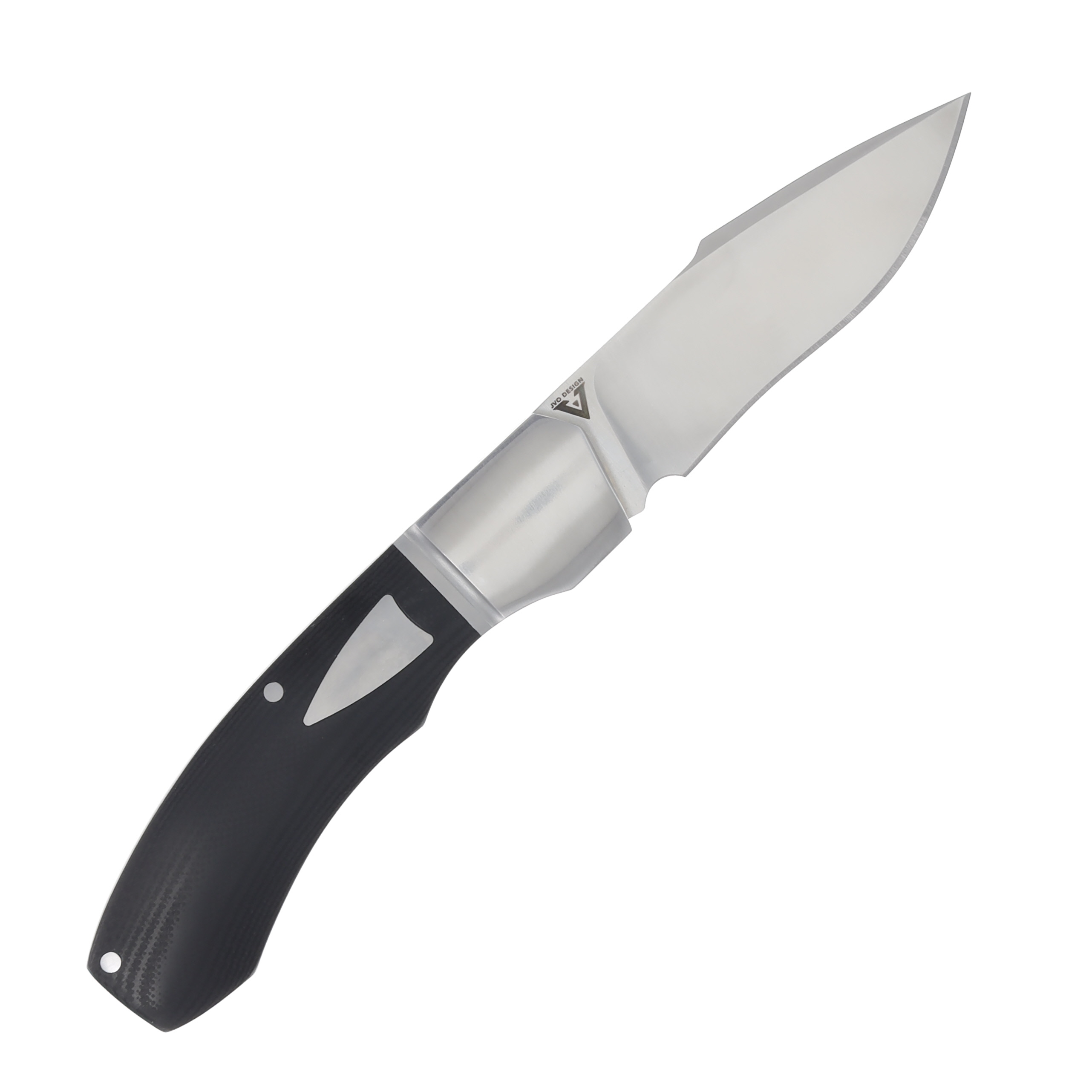 Begg Knives Slipjoint Folding Knife Black G10 2.88in Satin Recurve Blade BG038 View 2