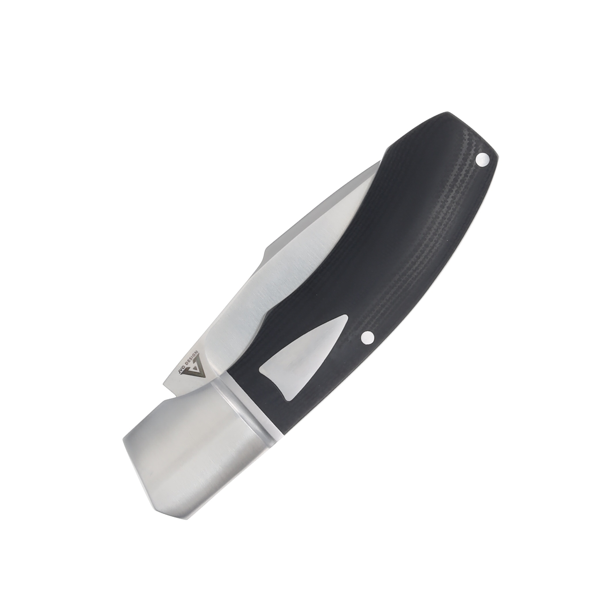 Begg Knives Slipjoint Folding Knife Black G10 2.88in Satin Recurve Blade BG038 View 6