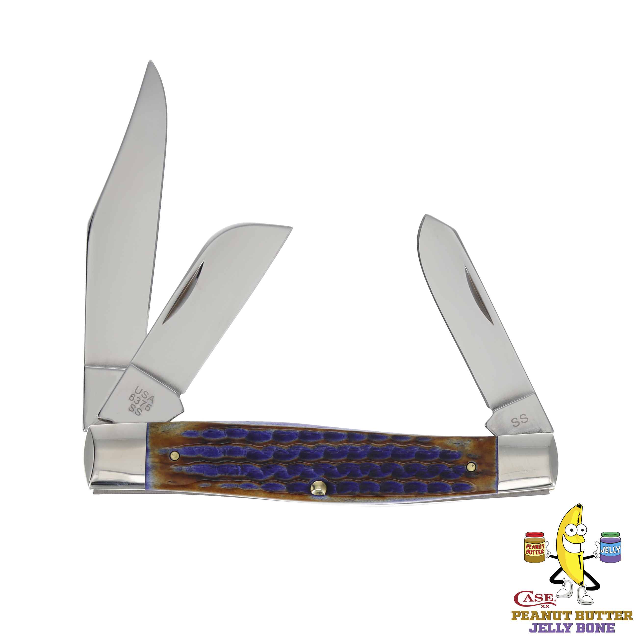 Case XX Peanut Butter & Jelly Bone Large Stockman View 2